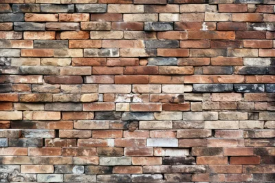 Rustic Multi Colored Brick Wall Texture