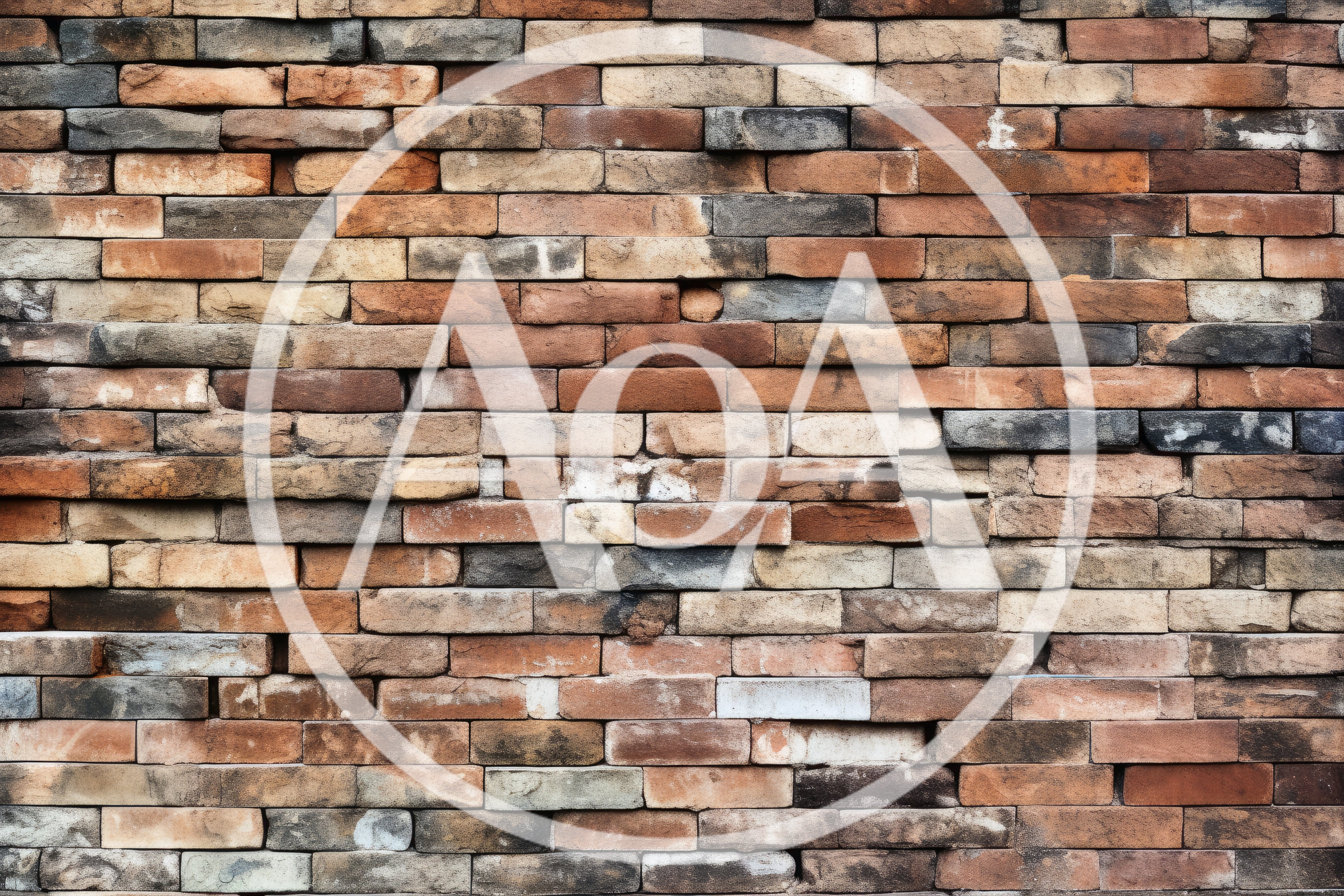 Rustic Multi Colored Brick Wall Texture