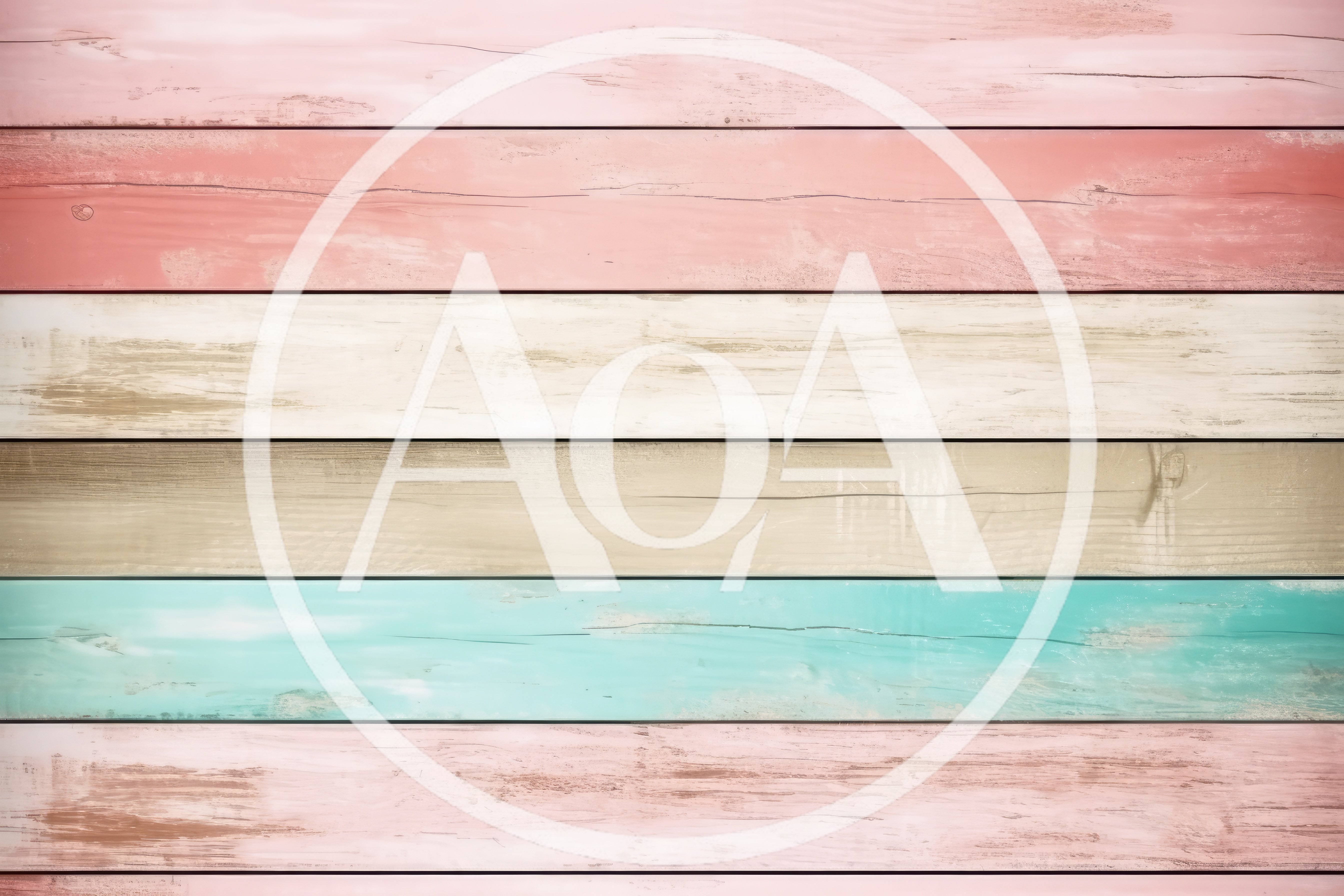 Pastel Colored Horizontal Wooden Planks Background