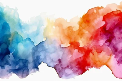 Abstract Watercolor Paint Wash Background