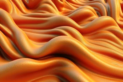 Abstract Golden Fabric Waves Background