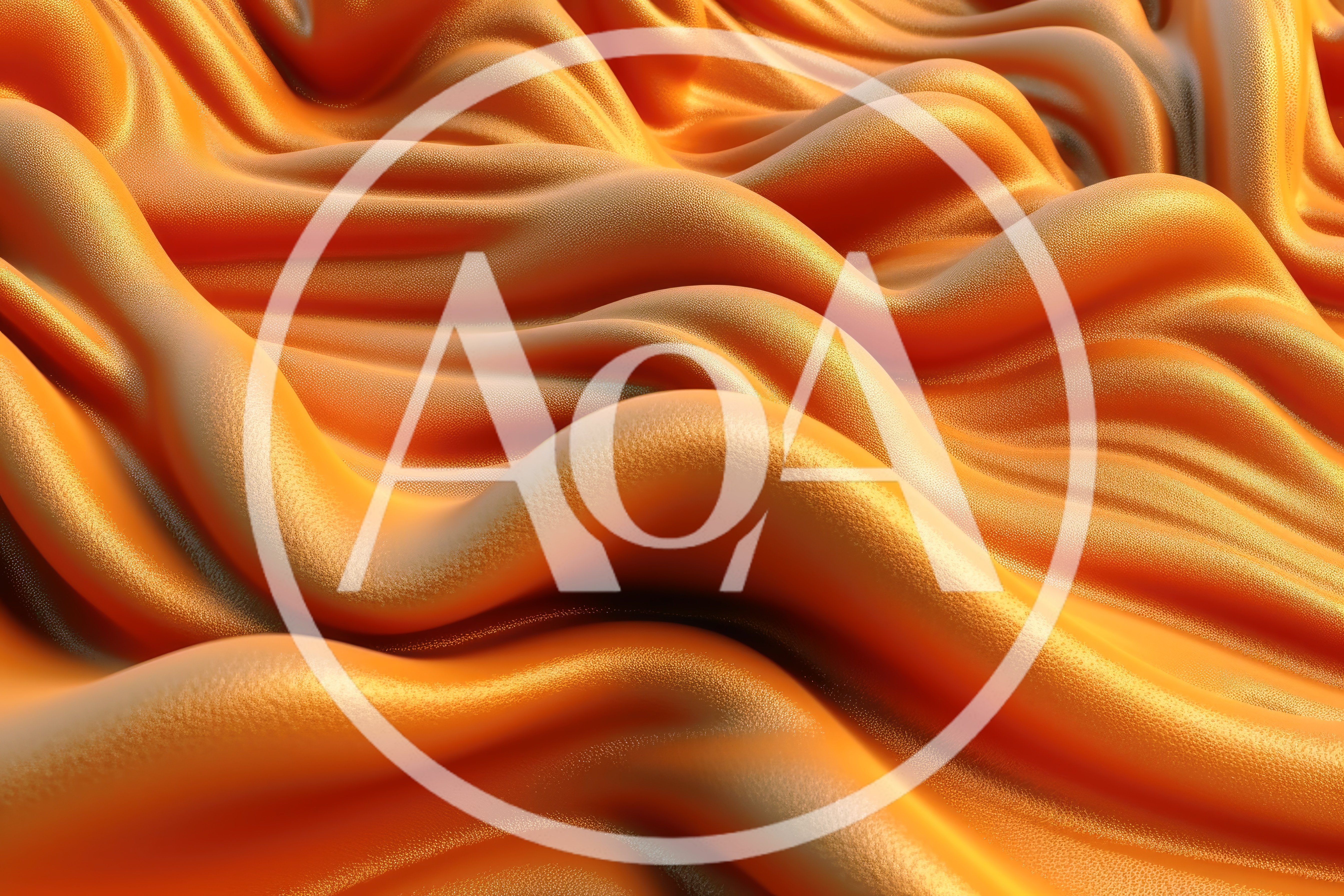 Abstract Golden Fabric Waves Background