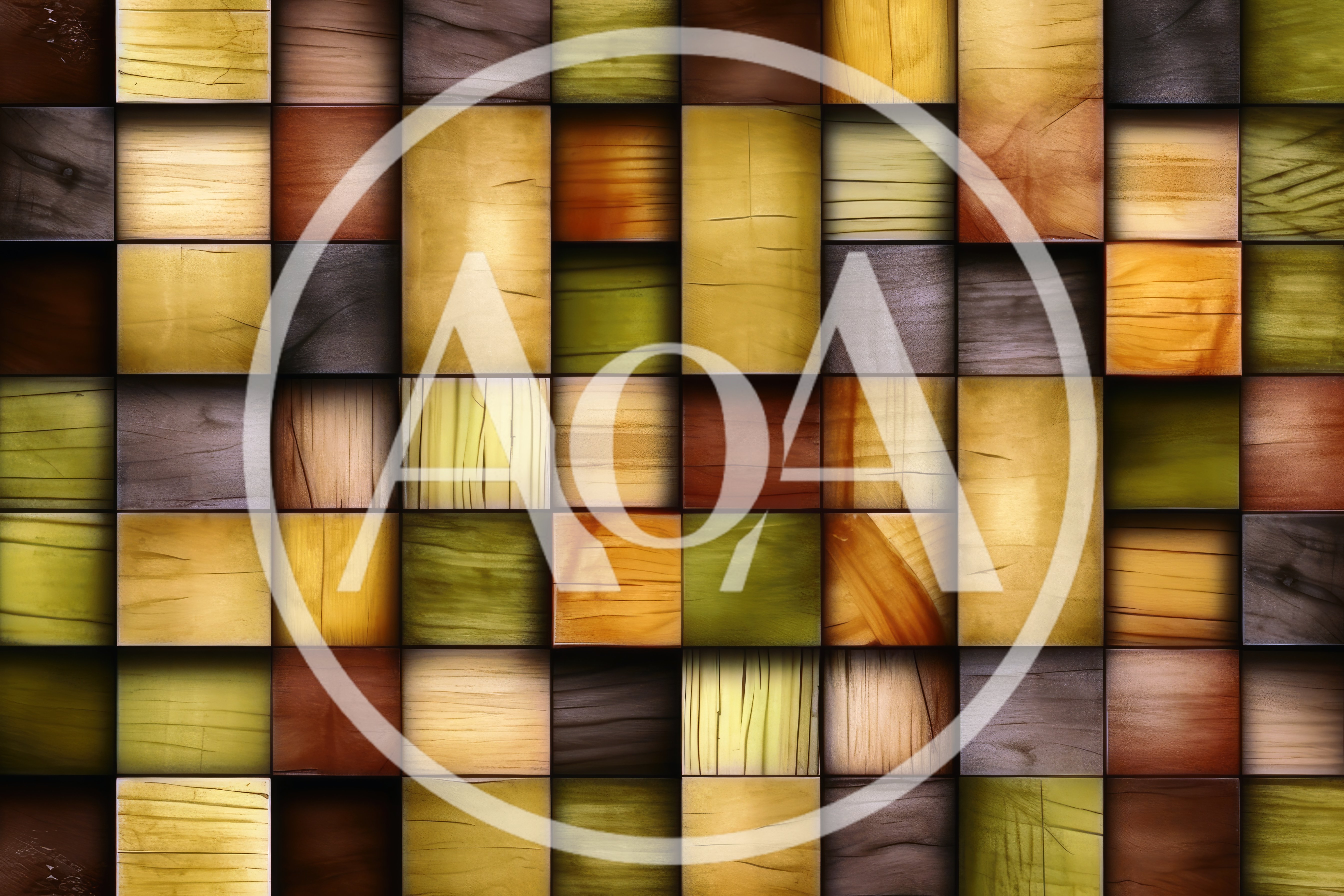Abstract Wooden Block Wall Texture Background