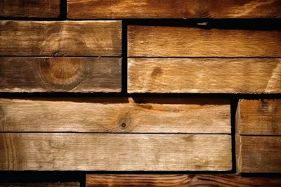 Rustic Horizontal Wooden Planks Wall Texture