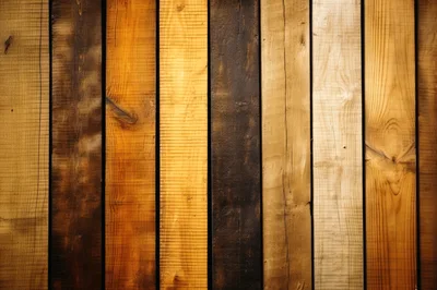 Vertical Wooden Planks With Varied Natural Wood Tones