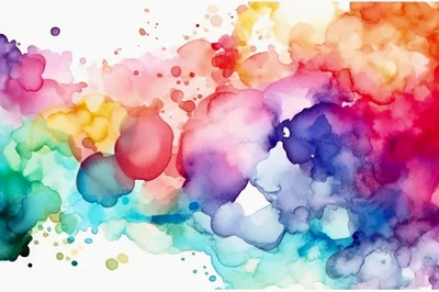 Abstract Watercolor Paint Splatter Background