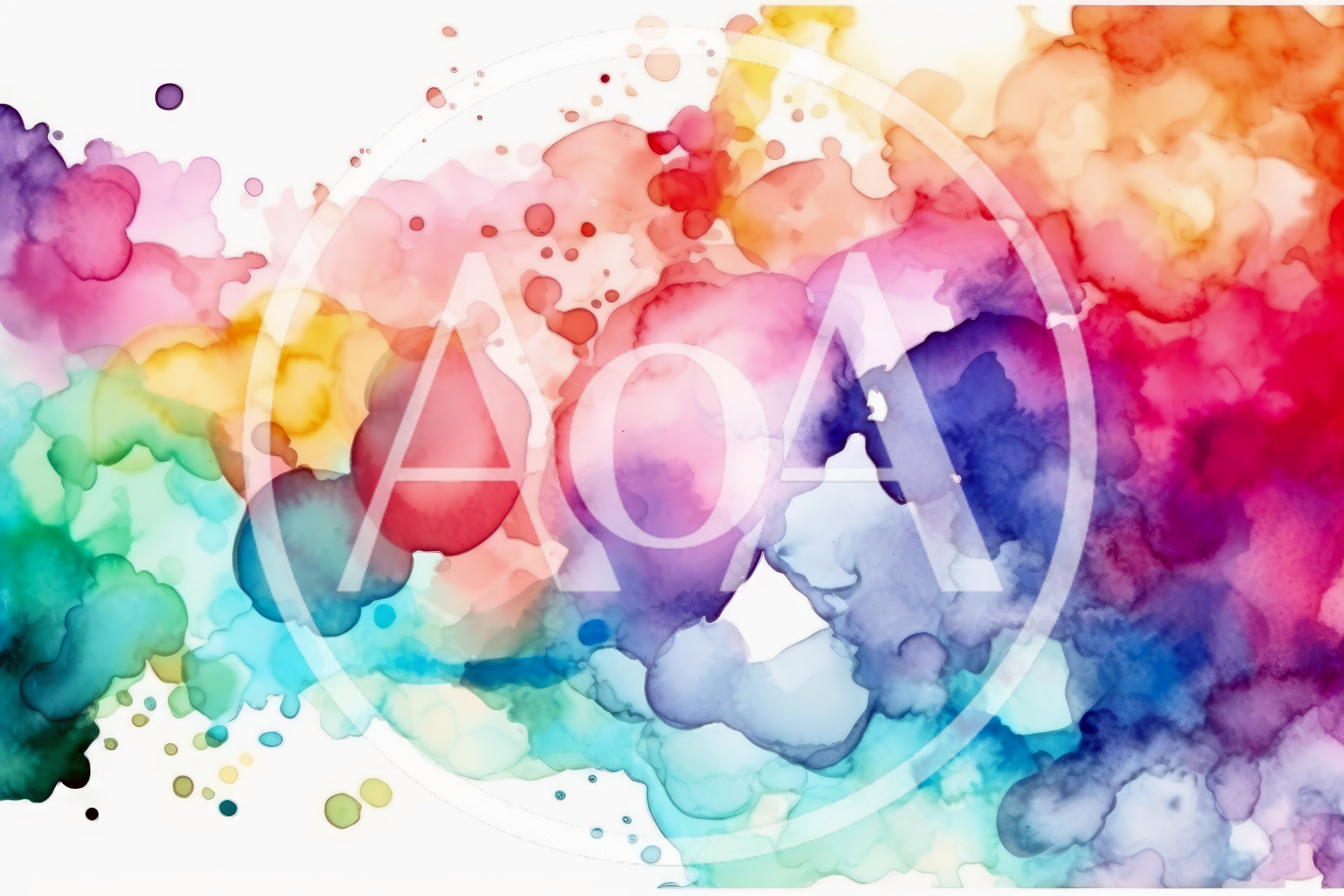 Abstract Watercolor Paint Splatter Background