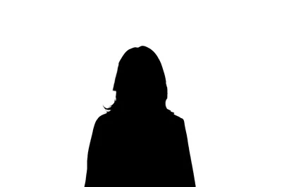 Silhouette Of A Woman With Shoulder Length Hair