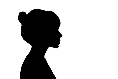 Silhouette Of A Woman In Profile