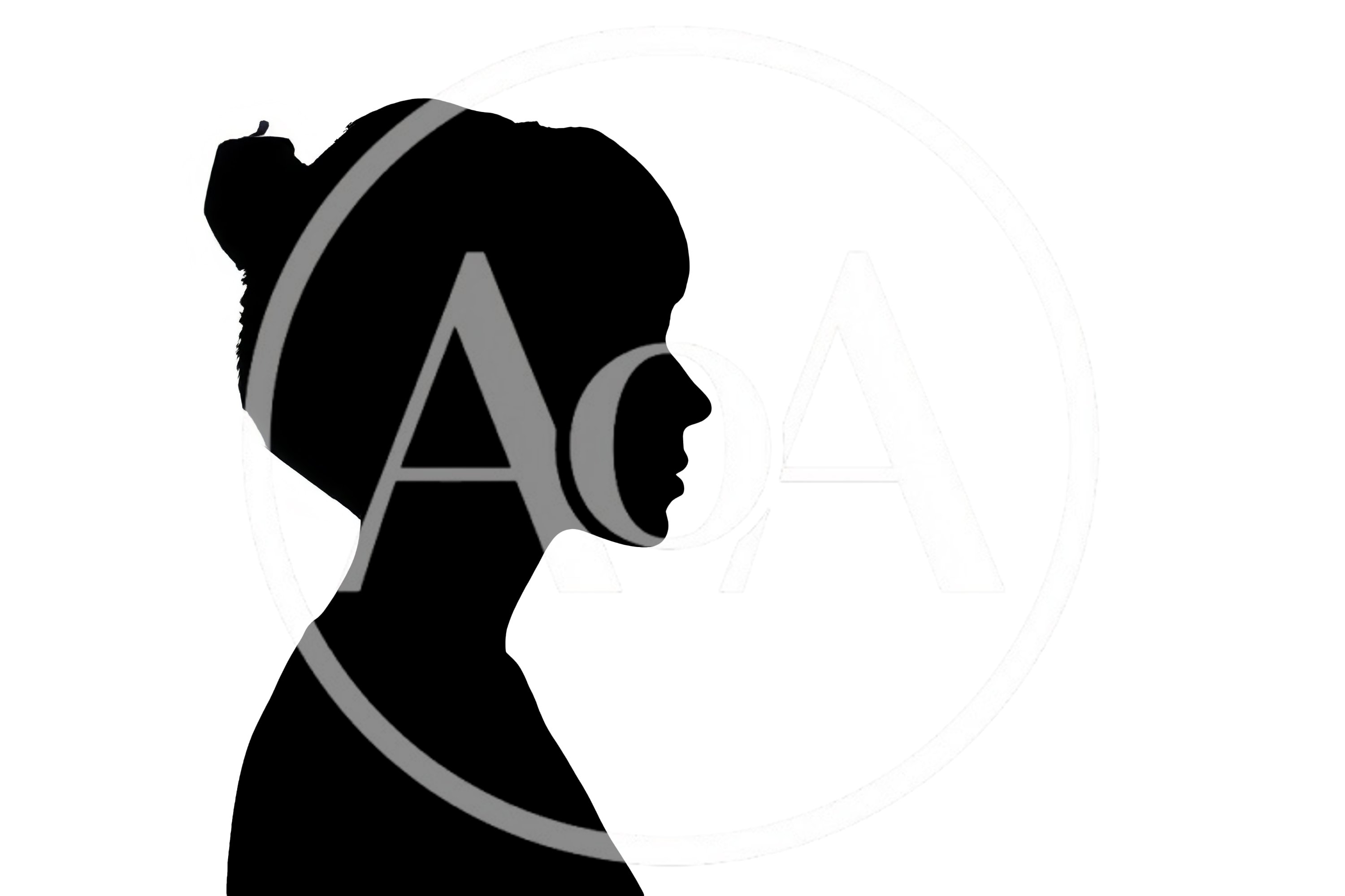 Silhouette Of A Woman In Profile