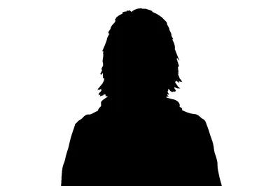 Silhouette Of A Person With Shoulder Length Hair