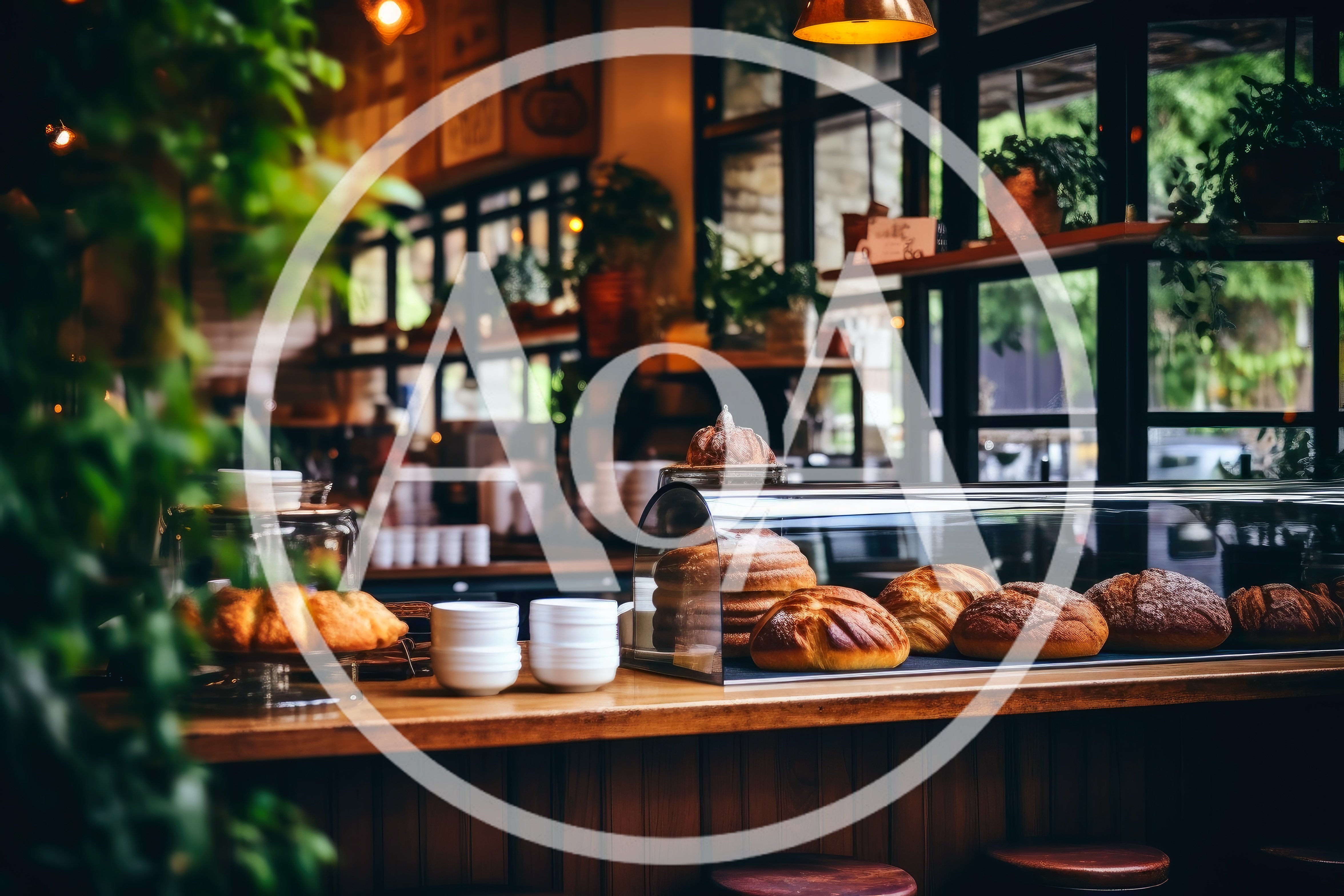 Freshly Baked Bread Display In A Cozy Bakery