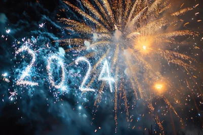 New Year 2024 Celebration Fireworks Display