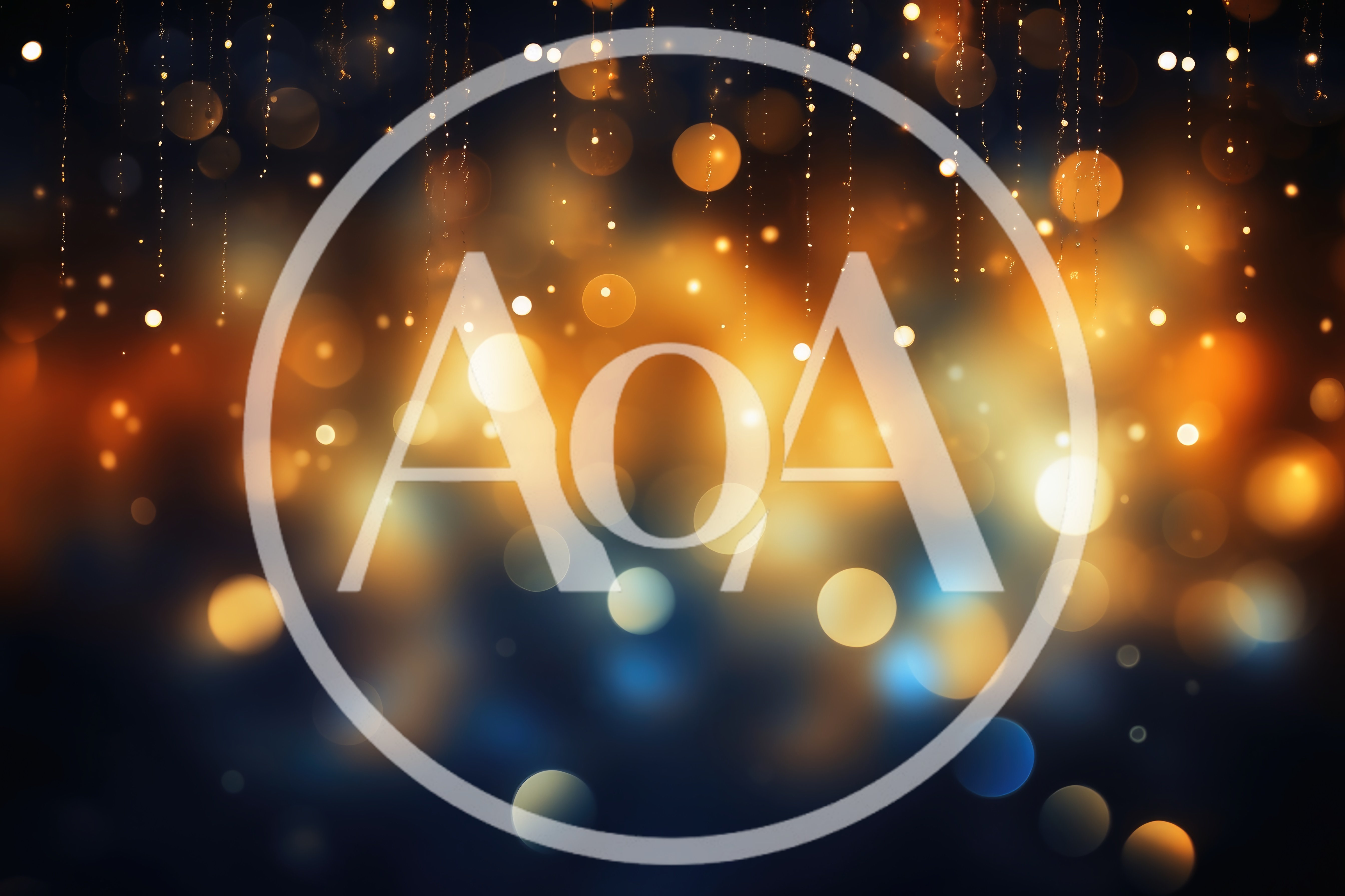 Abstract Golden Bokeh Lights Background