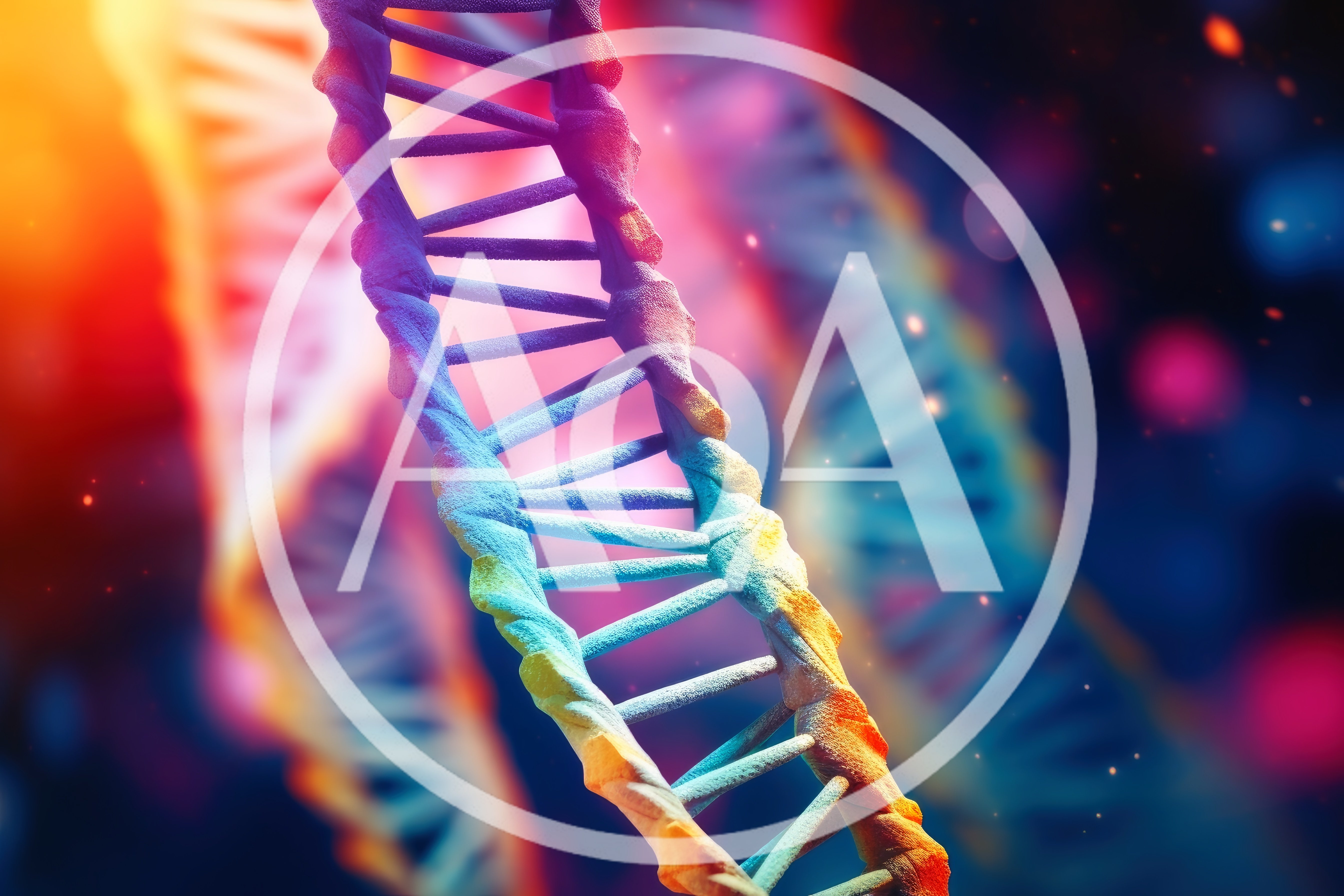Abstract 3D DNA Double Helix Structure