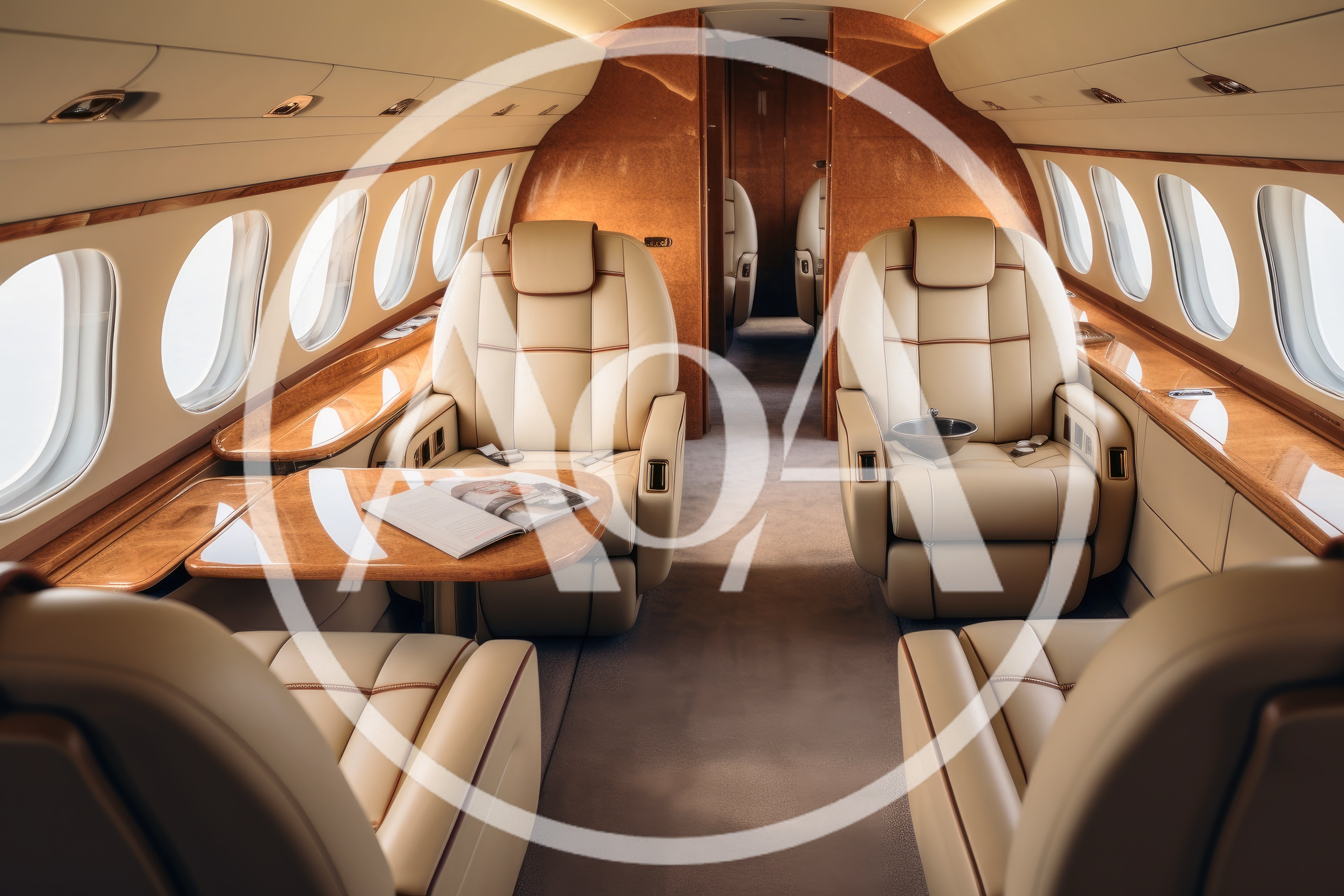 Luxury Private Jet Cabin Interior