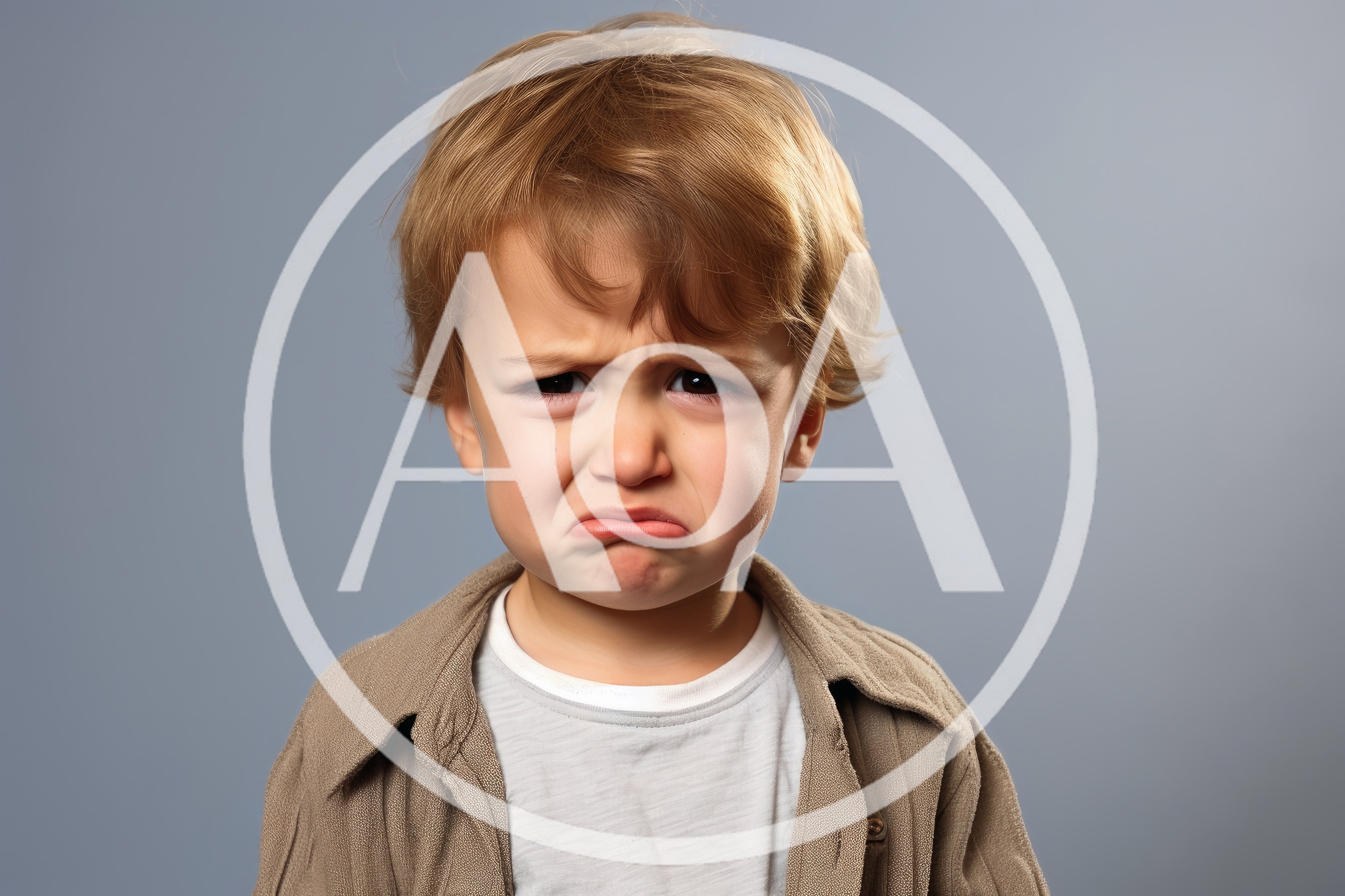 Portrait Of A Sad Young Boy