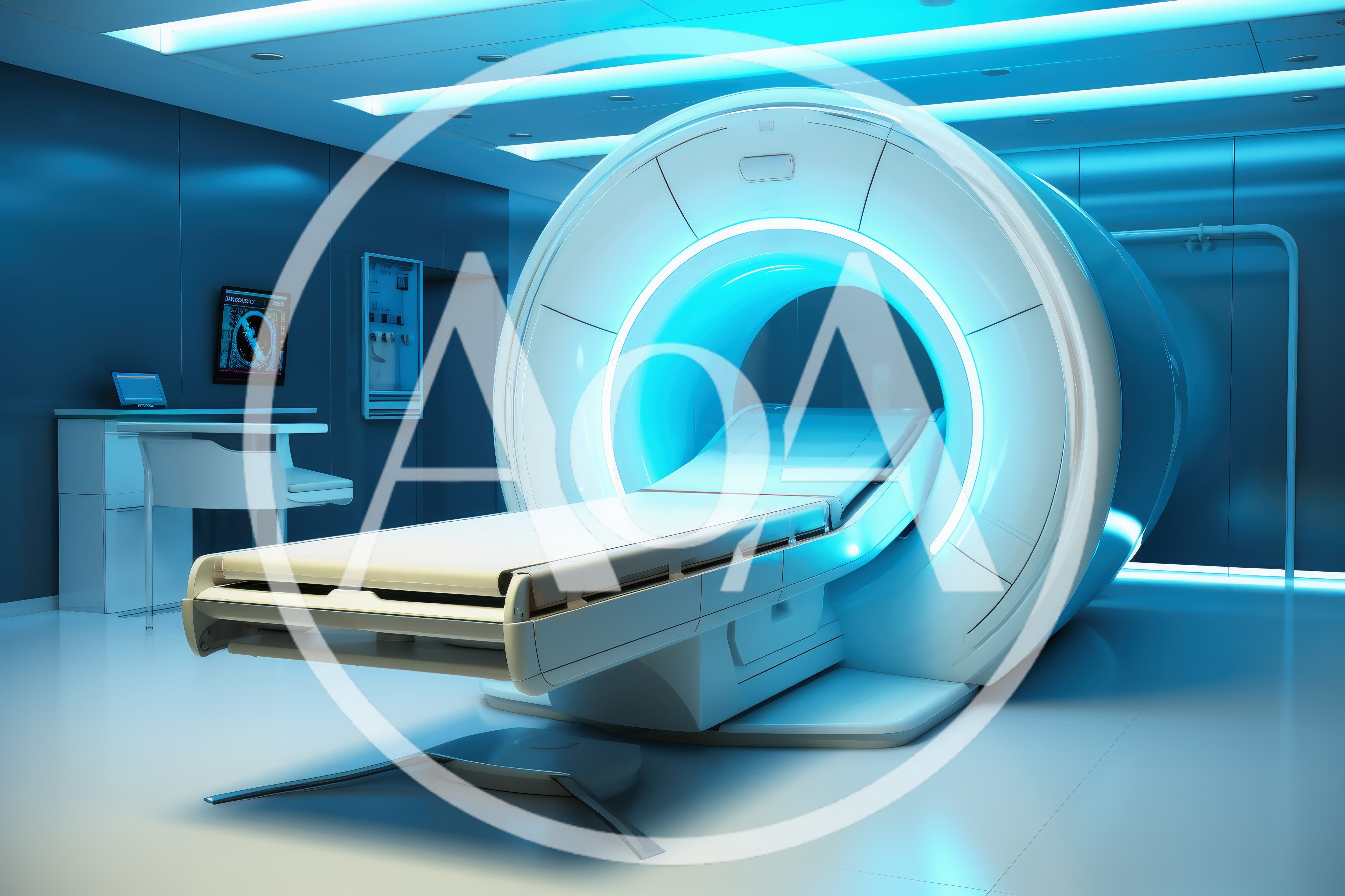 Modern MRI Scanner in a High Tech Medical Facility