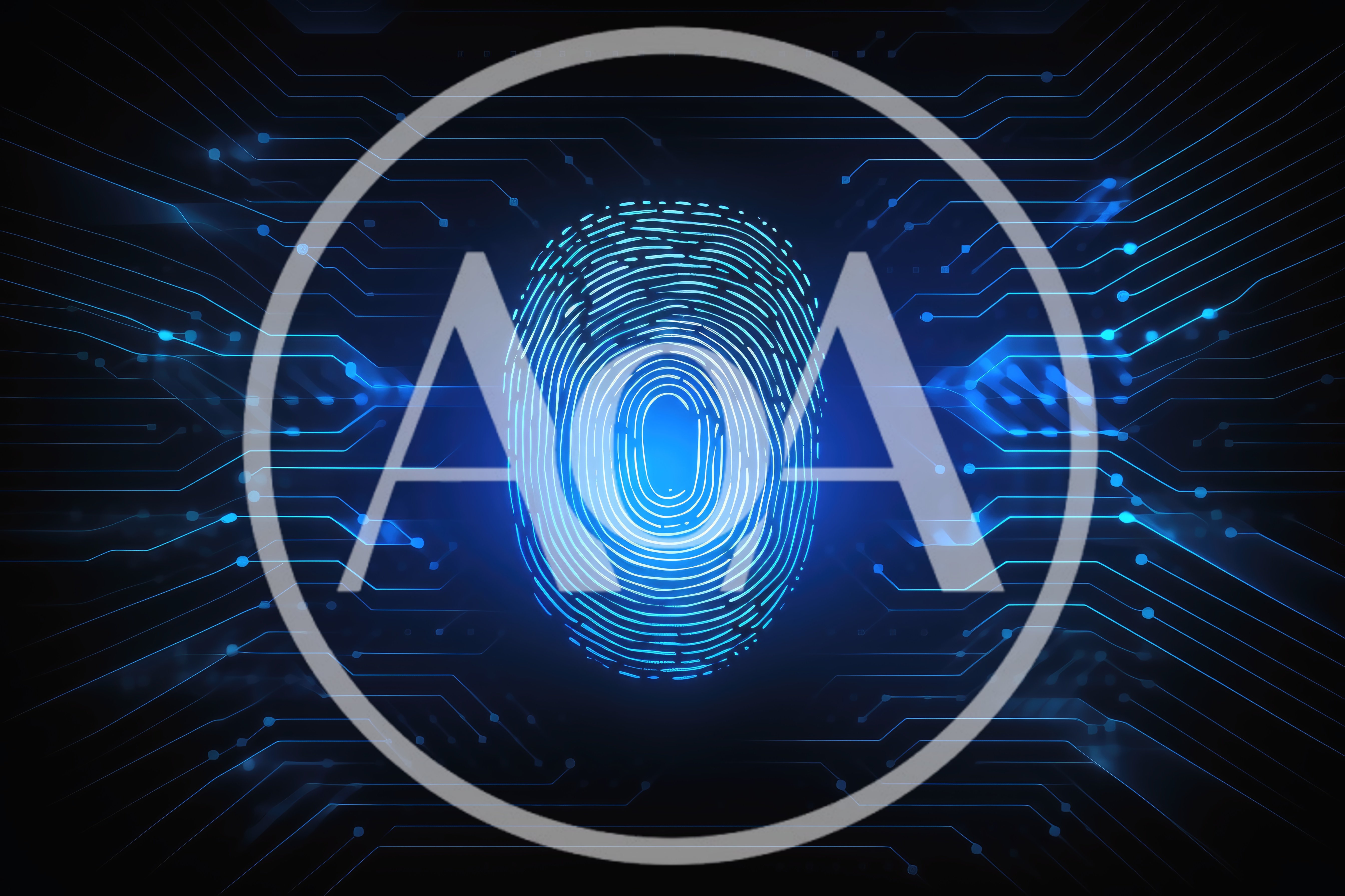 Digital Fingerprint Biometric Security Concept