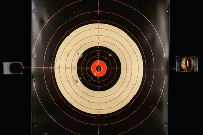Laser Alignment Tool Testing On A Shooting Target