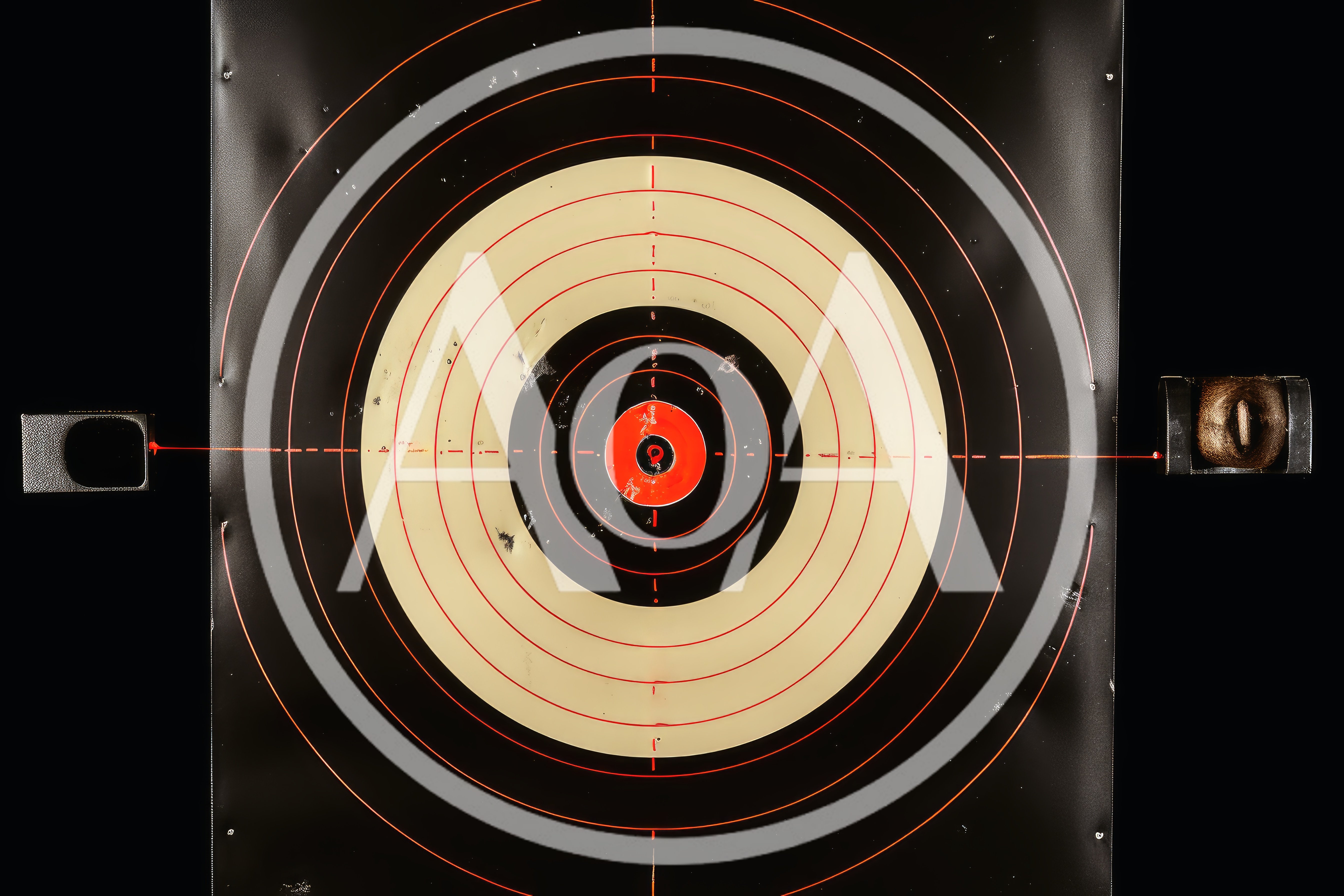 Laser Alignment Tool Testing On A Shooting Target