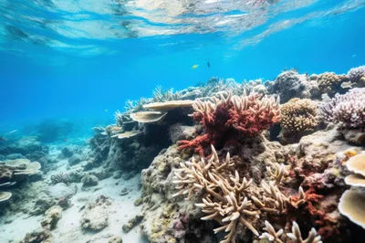 Vibrant Coral Reef Ecosystem Underwater Scene
