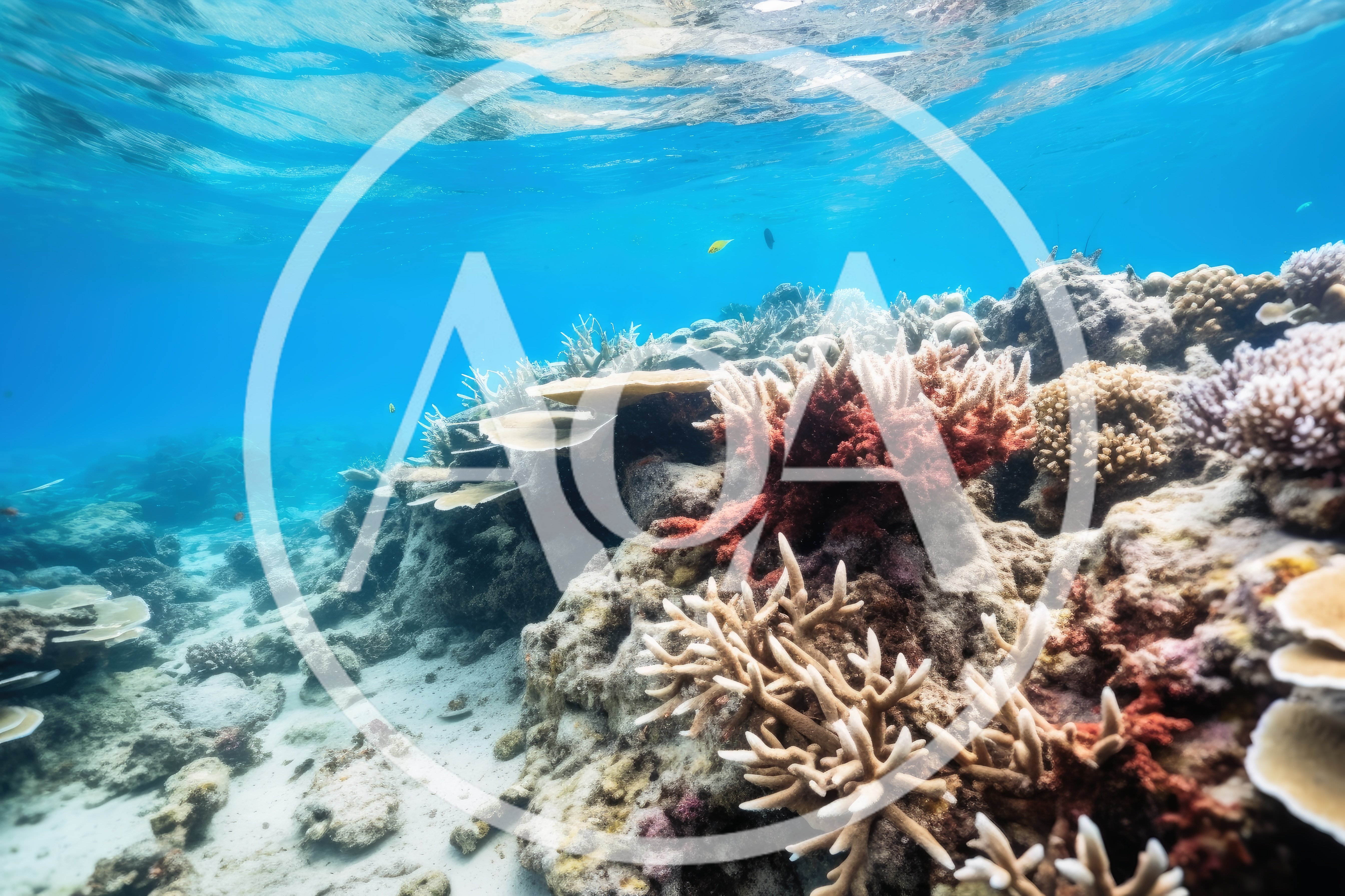 Vibrant Coral Reef Ecosystem Underwater Scene