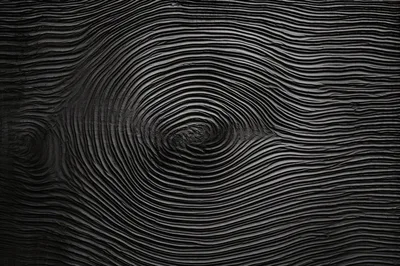 Black Wood Grain Texture With Concentric Circular Patterns