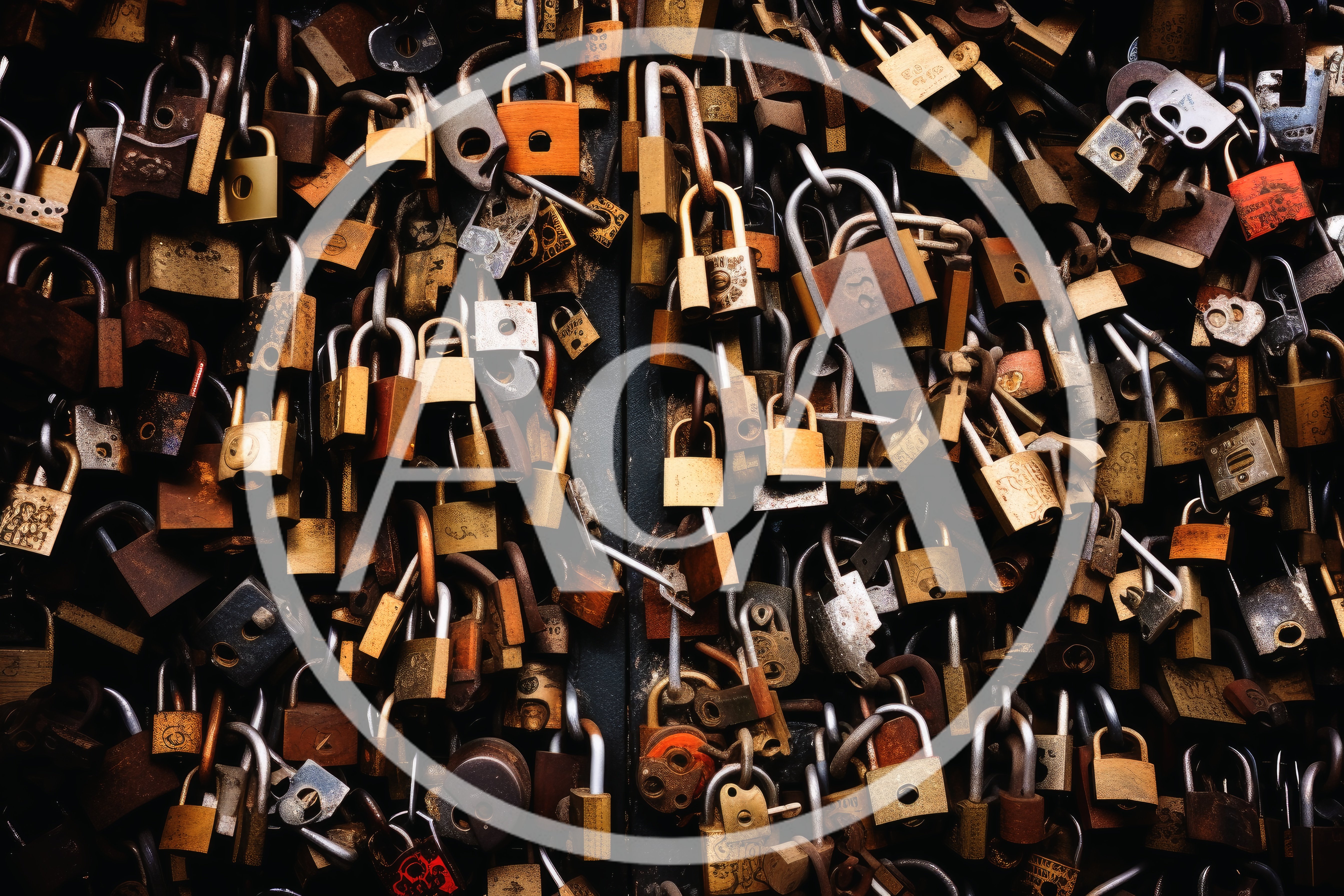 Collection Of Padlocks Attached To A Metal Gate