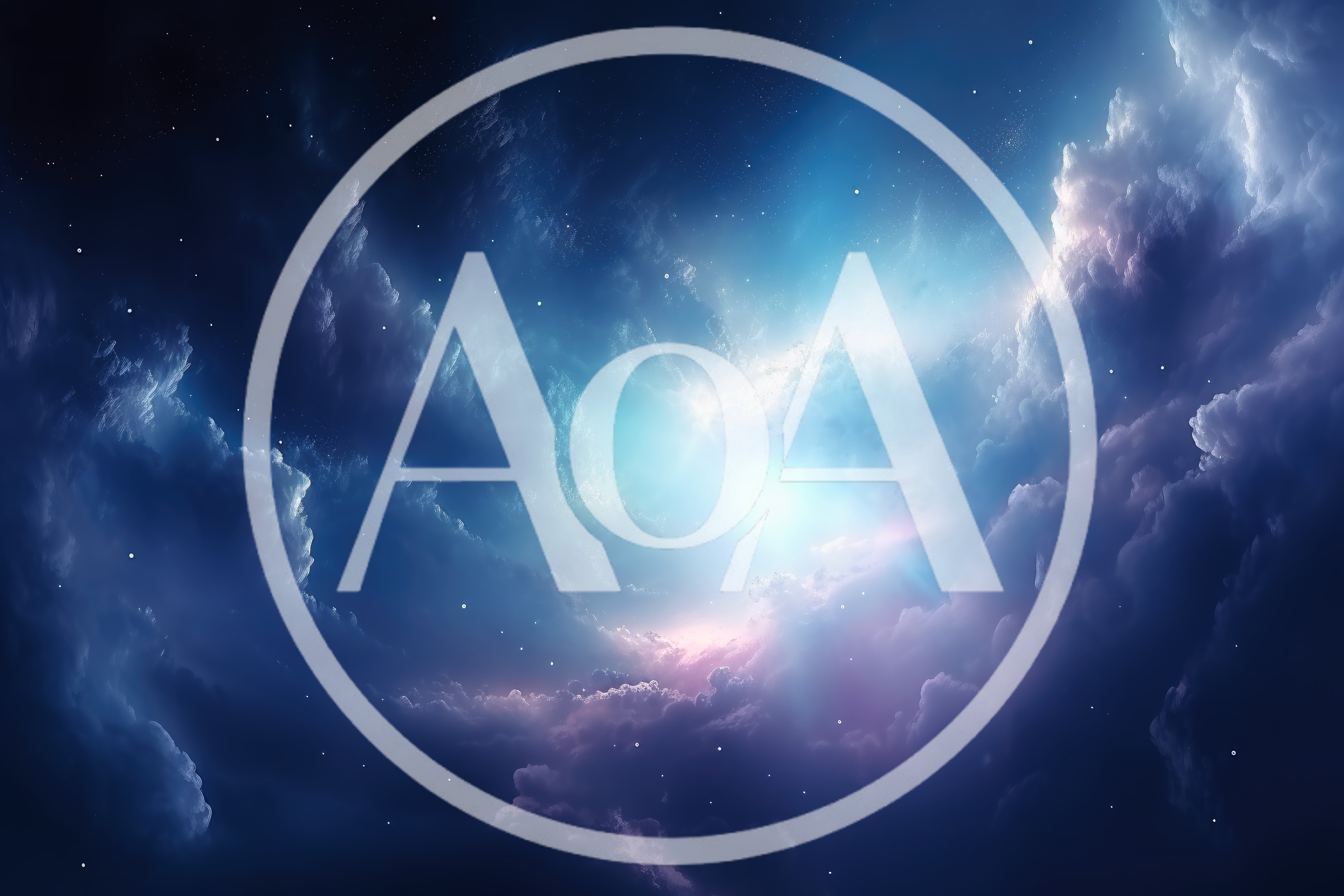Ethereal Cosmic Nebula With Glowing Clouds And Stars