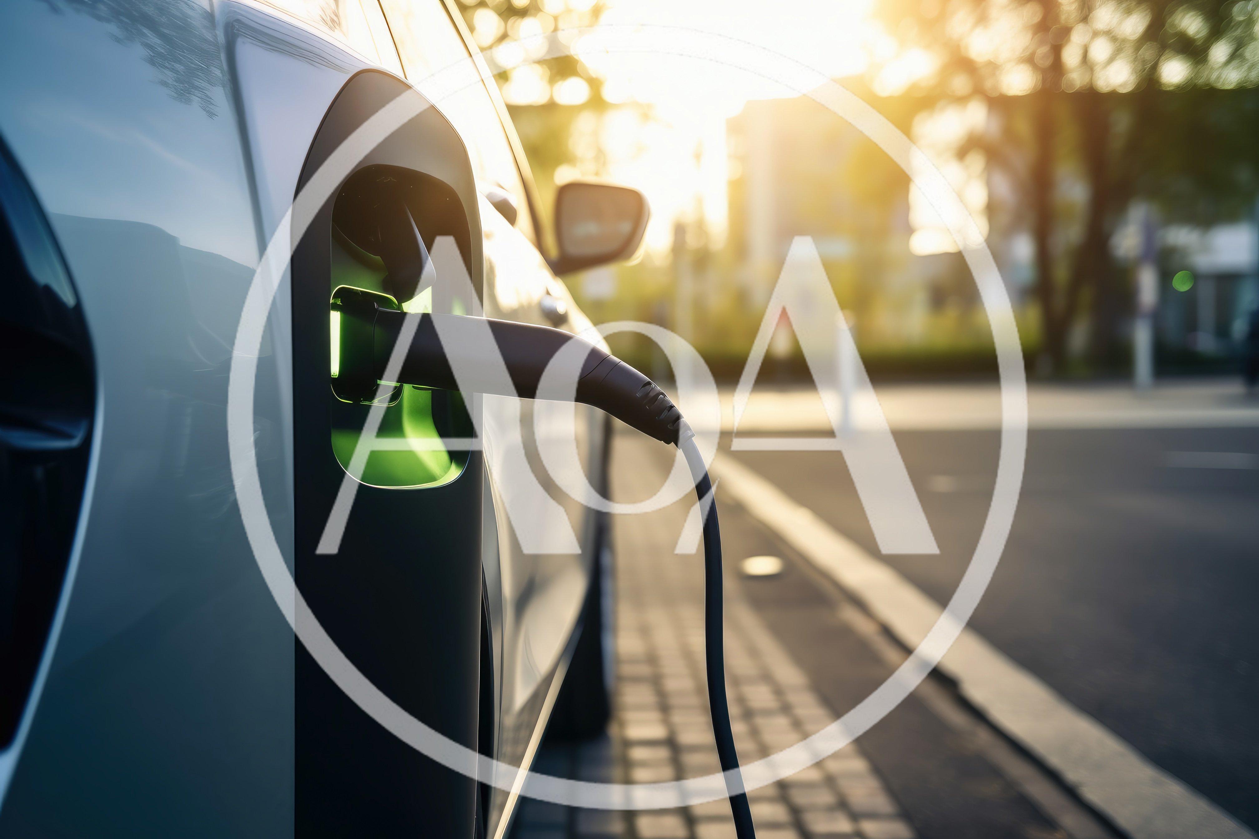 Electric Vehicle Charging At A Public Station