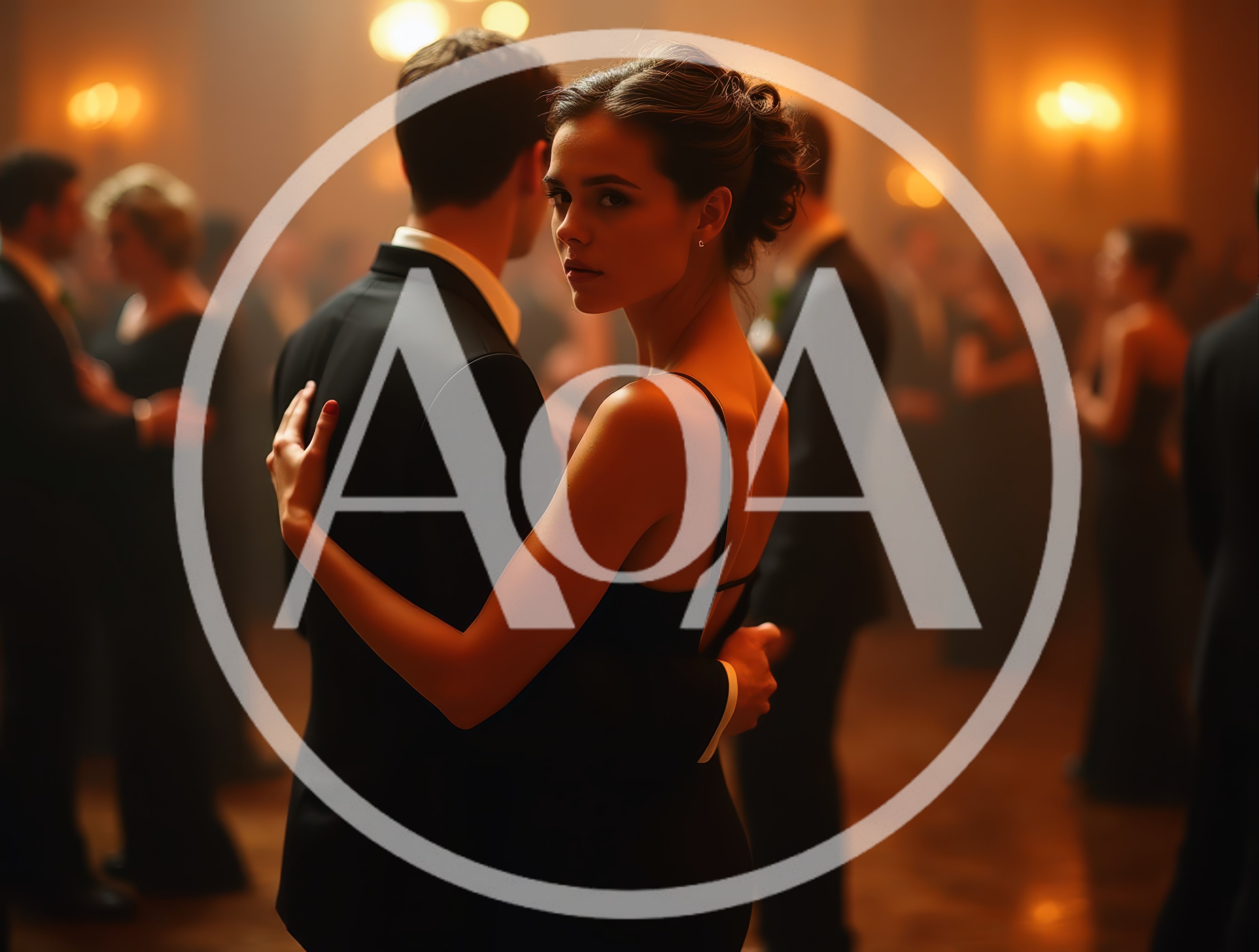 Elegant Couple Dancing At A Formal Evening Gala