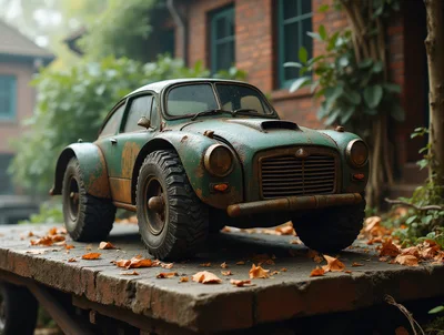 Rusty Vintage Off-Road Modified Car