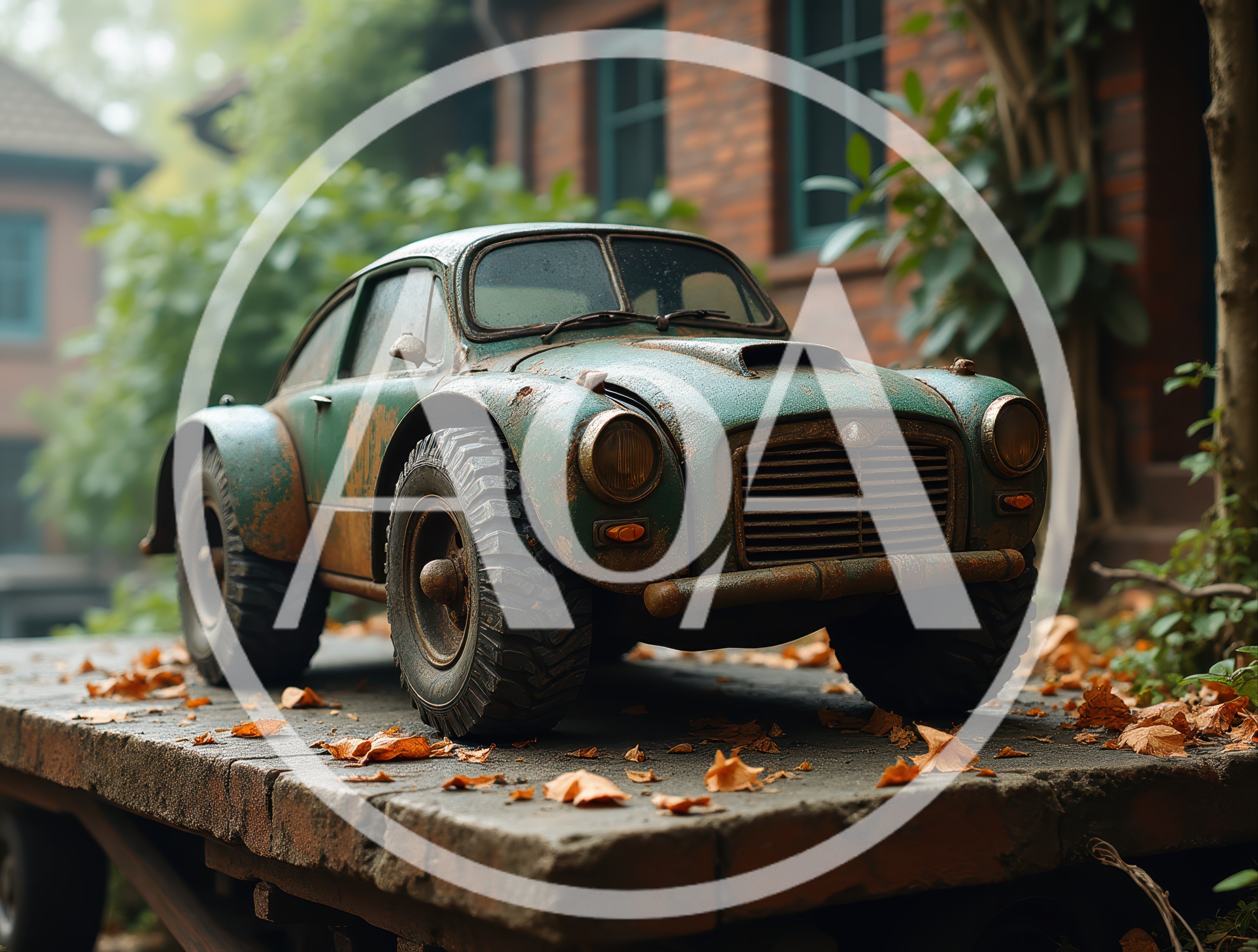 Rusty Vintage Off-Road Modified Car