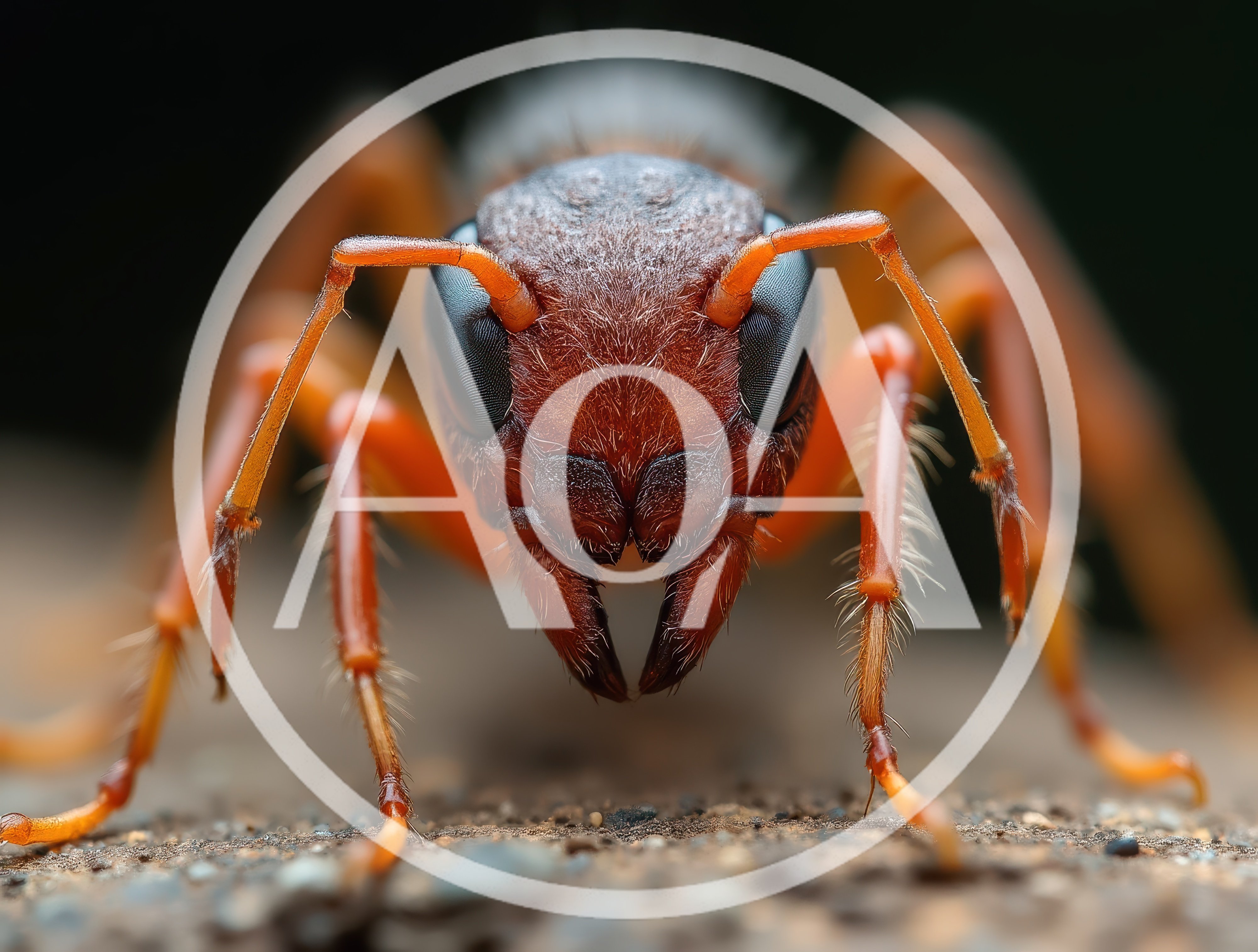 Extreme Macro Close Up Of An Ant Head