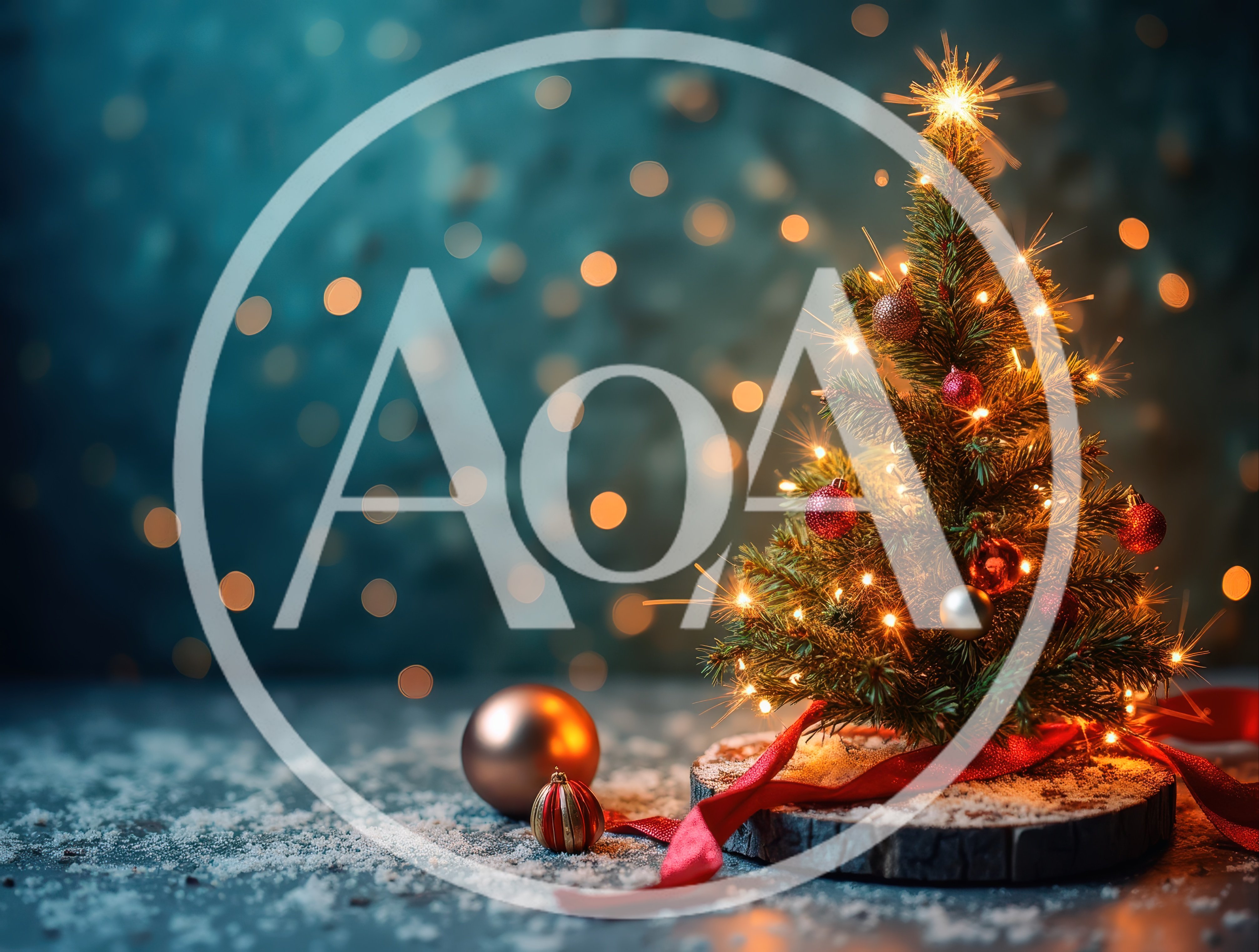 Small Decorated Christmas Tree With Sparklers And Ornaments