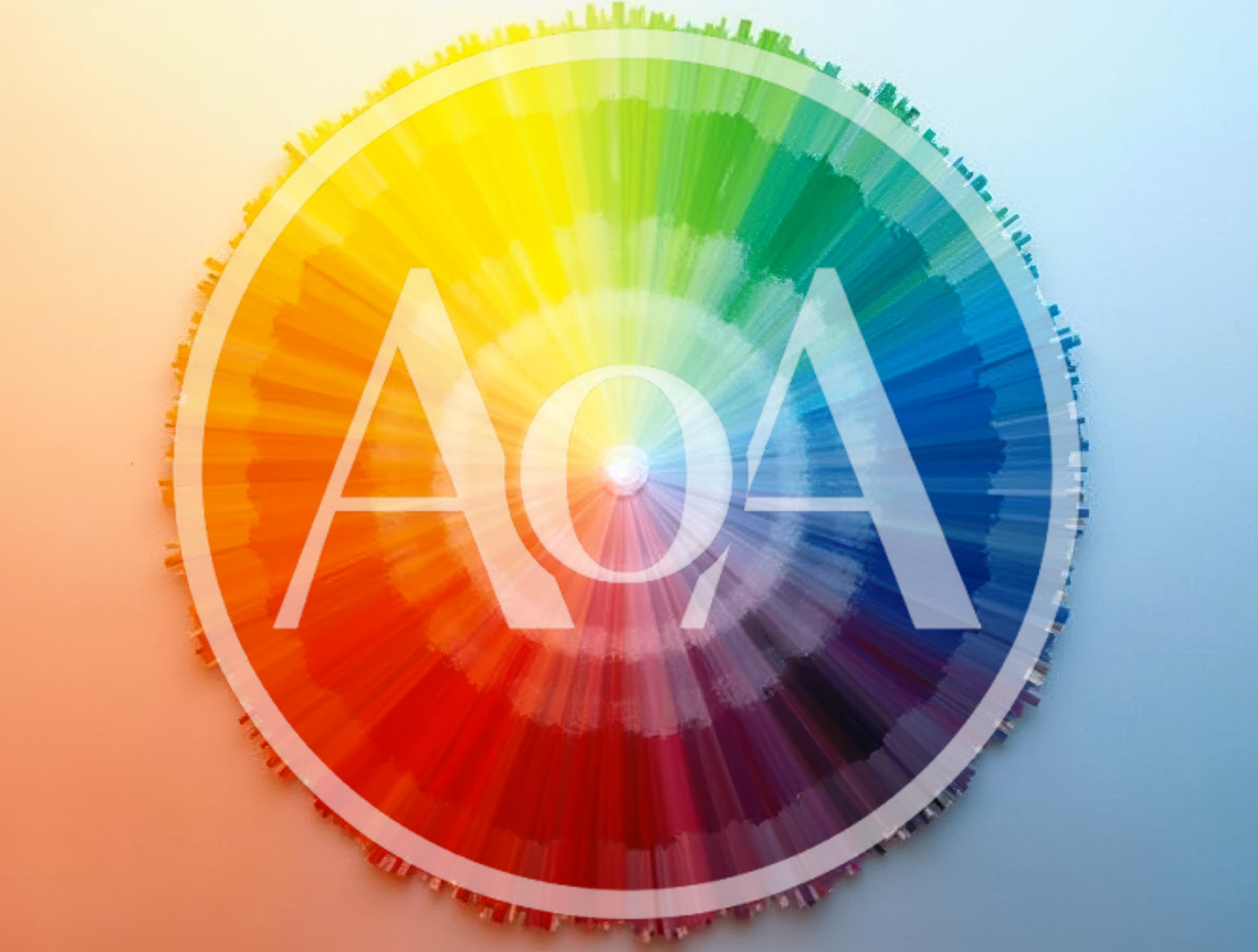 Abstract Circular Color Wheel Gradient Art
