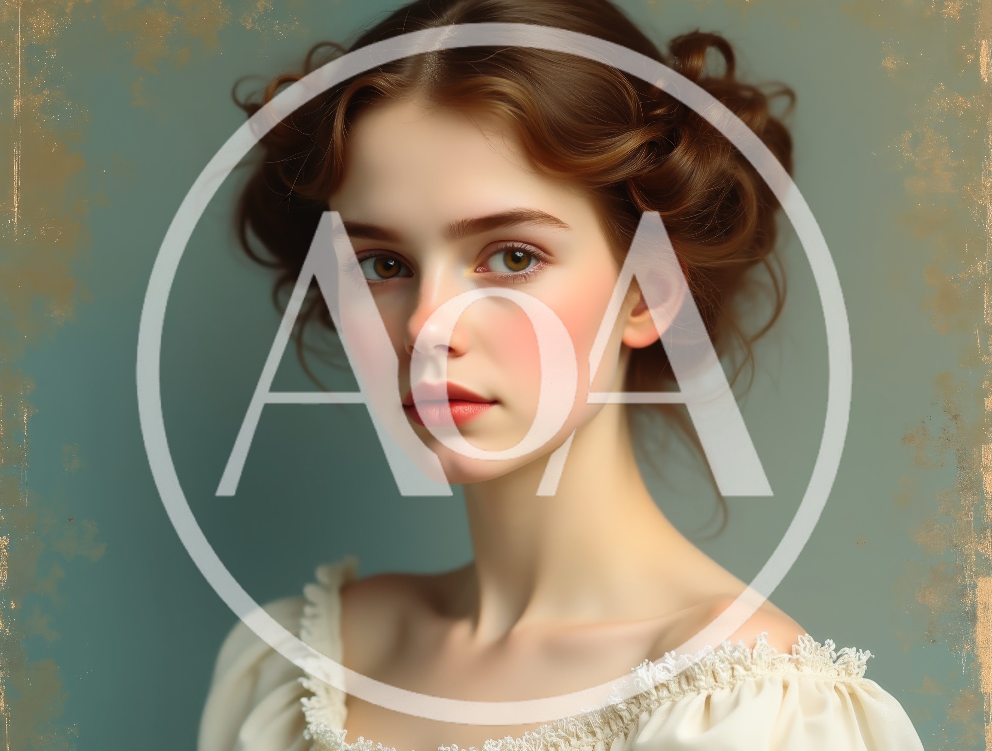Portrait Of A Young Woman In Vintage Style