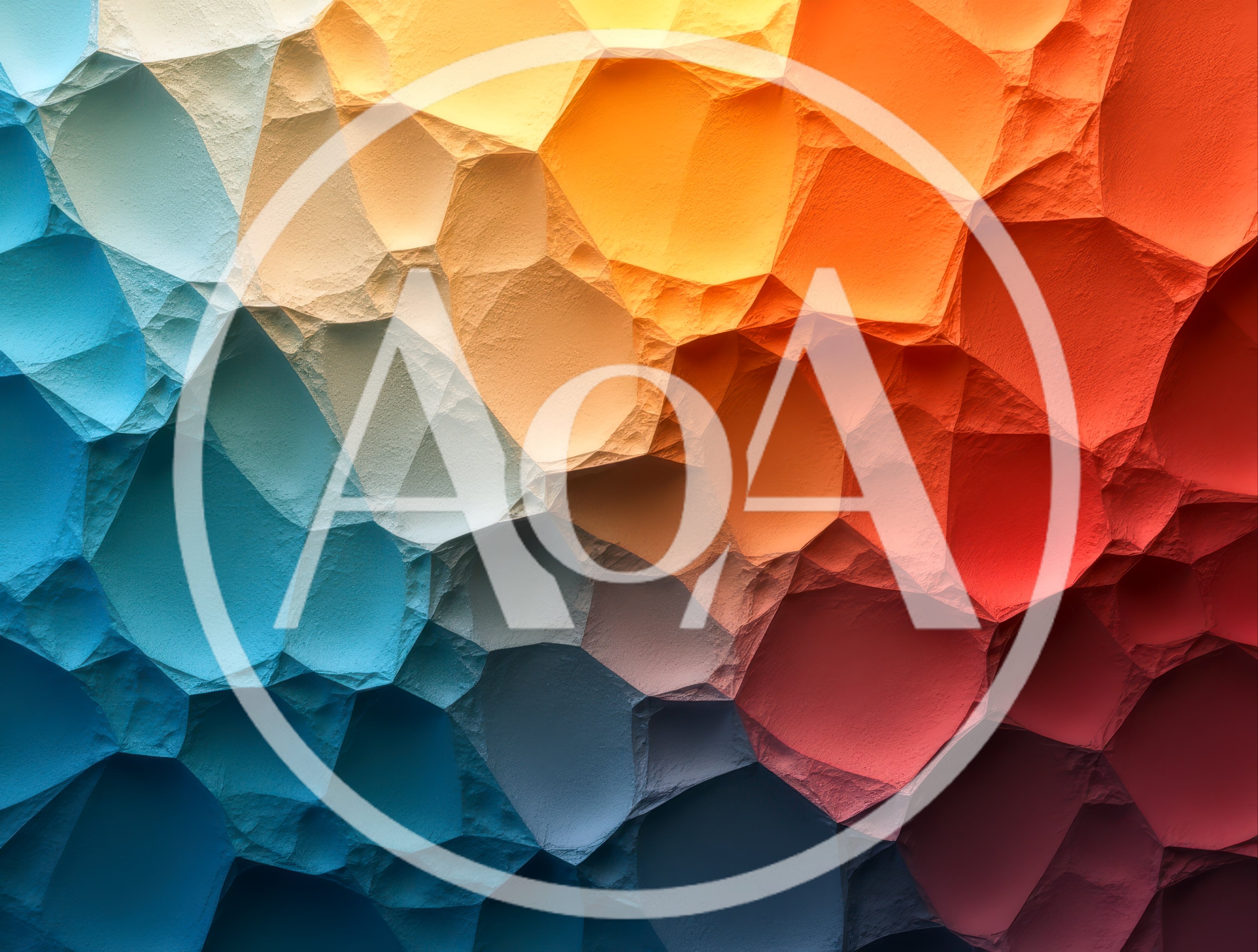 Abstract Geometric Texture With Vibrant Gradient Color Palette