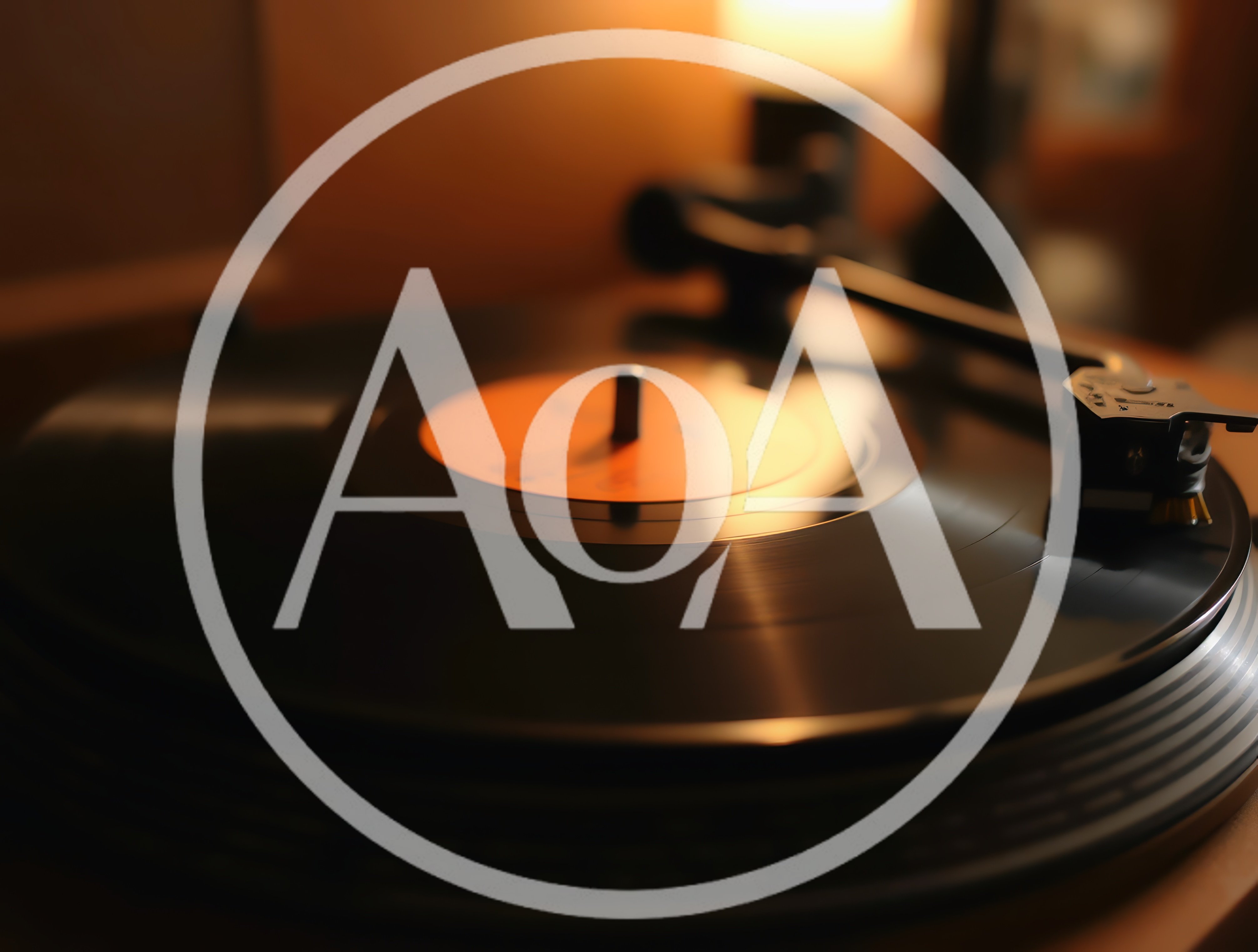 Close Up Of A Vinyl Record Playing On Turntable