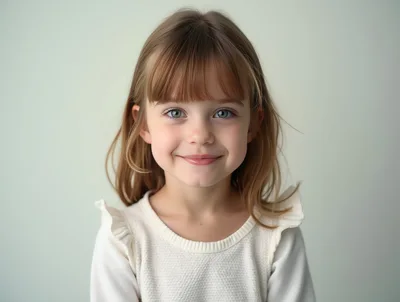 Portrait Of A Smiling Young Girl
