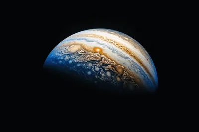 Stunning View Of Jupiter Planet In Deep Space