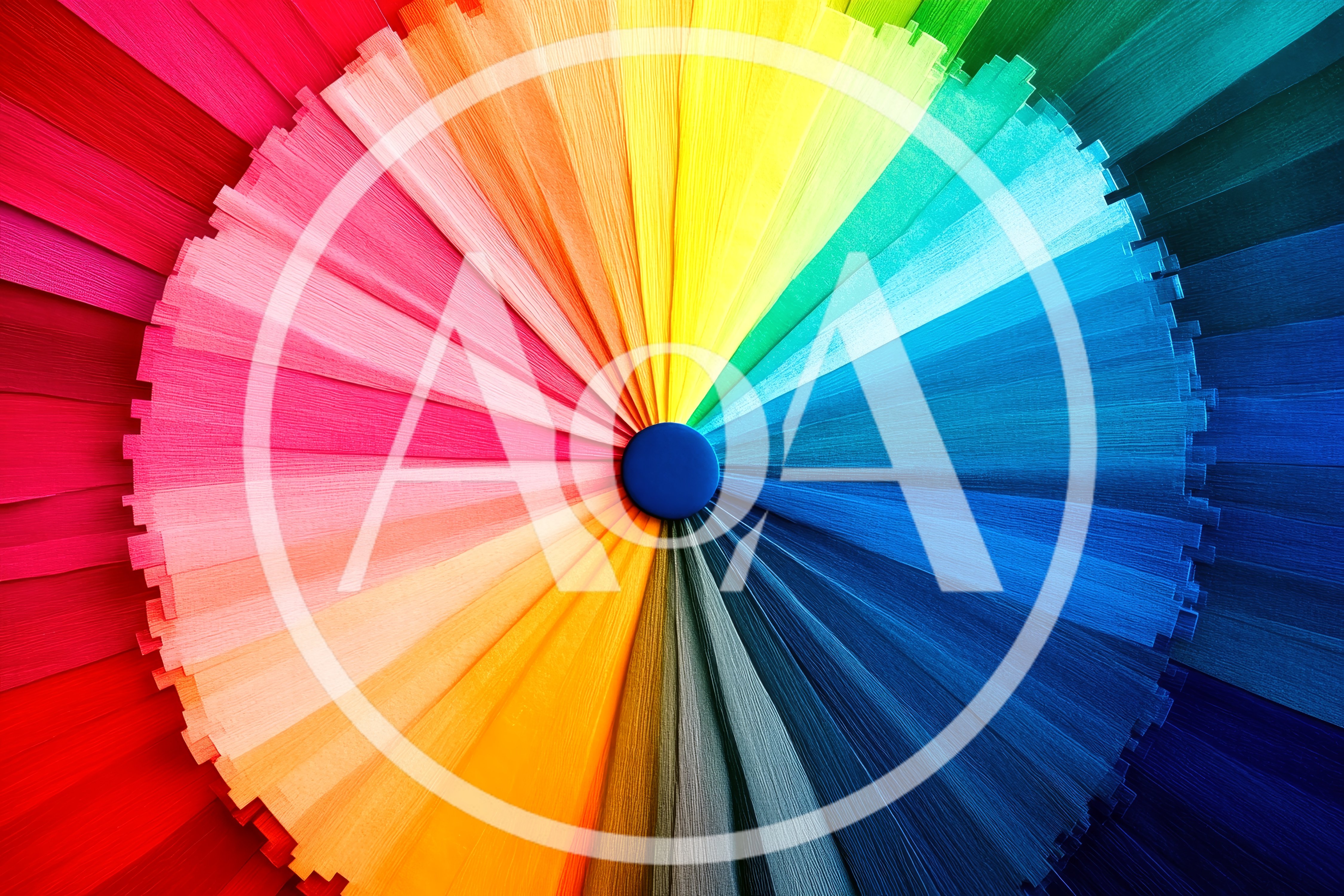 Circular Color Swatch Fan Display