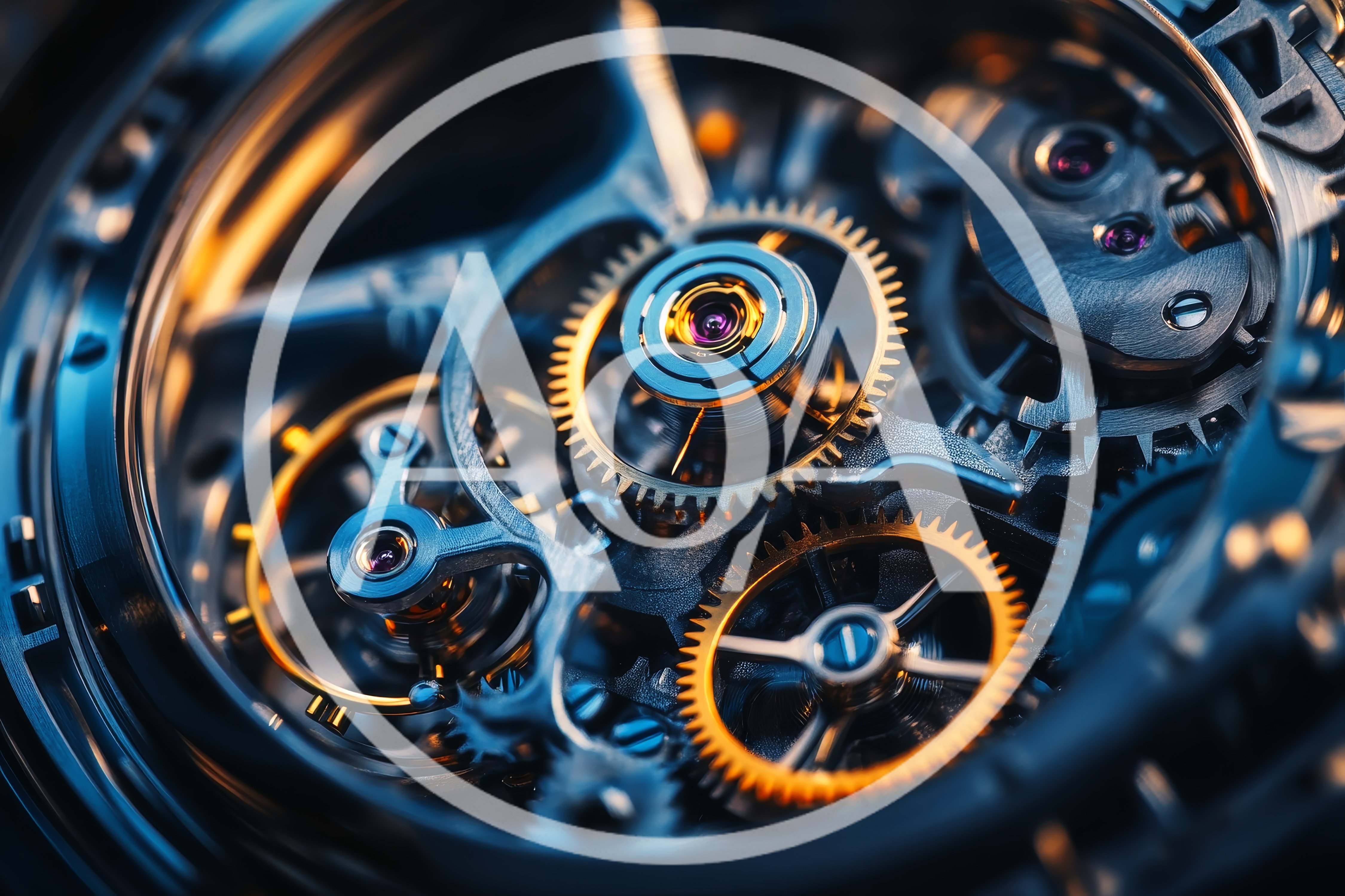 Macro View Of Intricate Mechanical Watch Movement