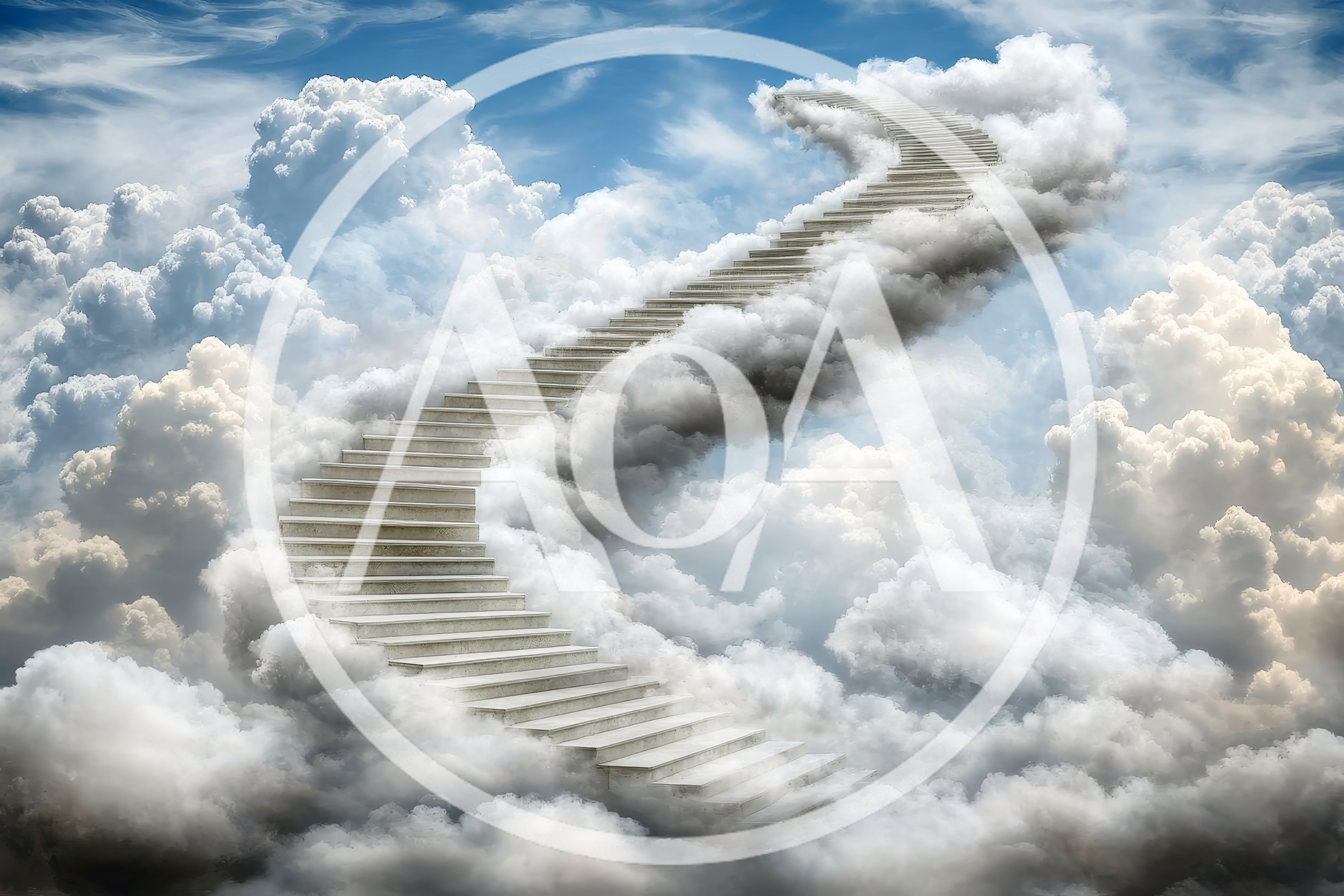 Stairway To Heaven Floating In The Clouds