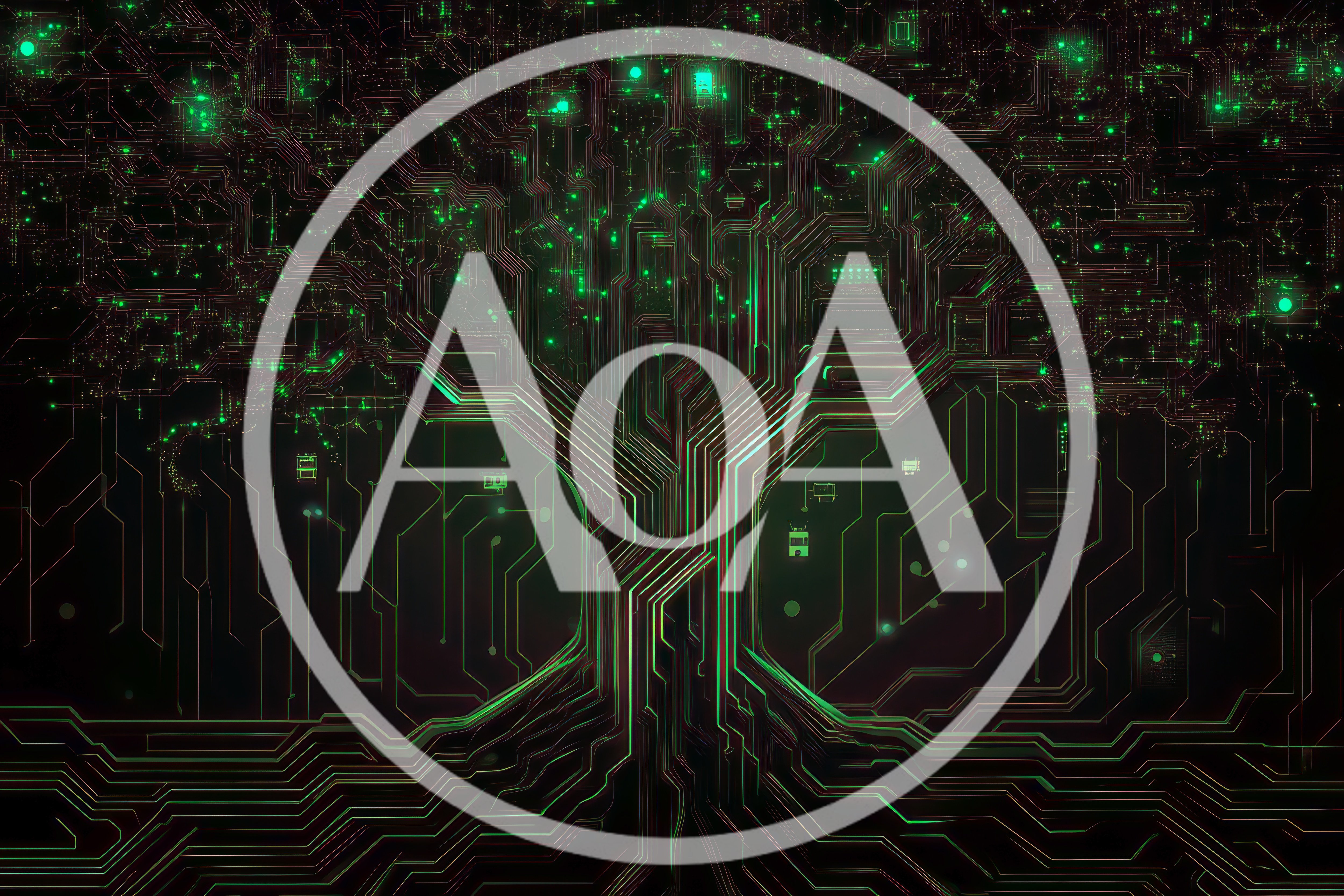 Digital Circuit Board Tree Abstract Technology Background
