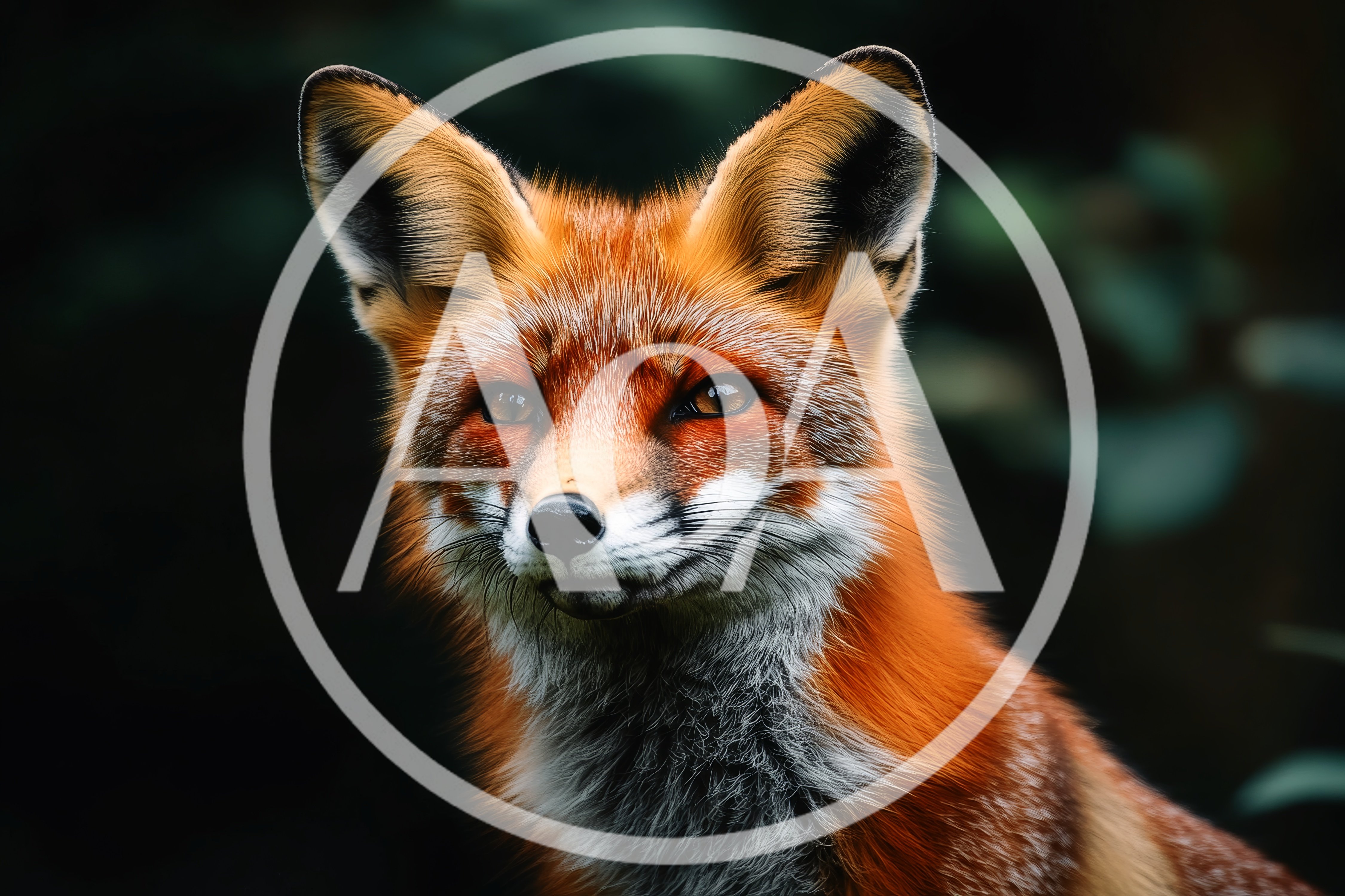Portrait Of A Red Fox In The Forest