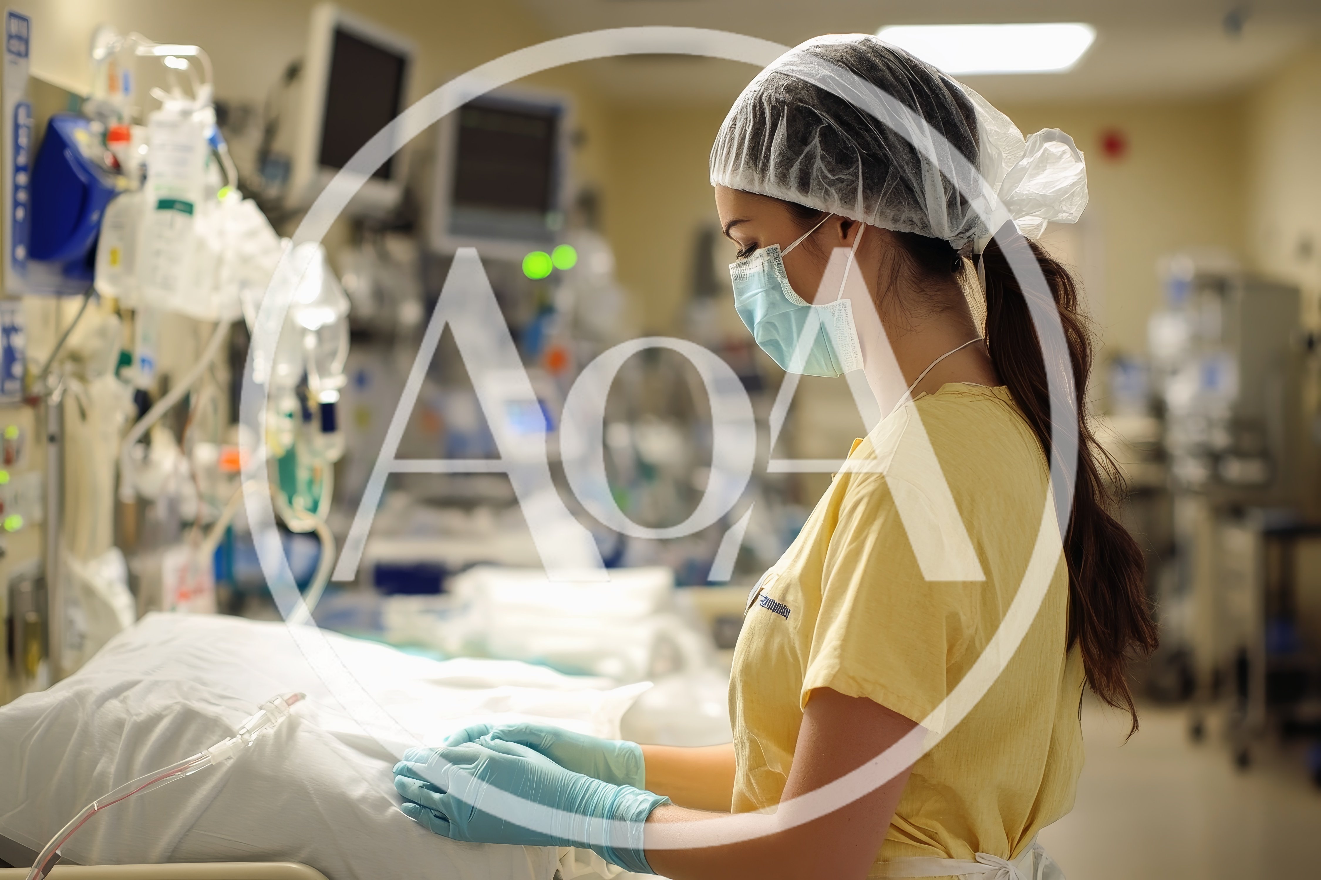 Nurse Working in Intensive Care Unit