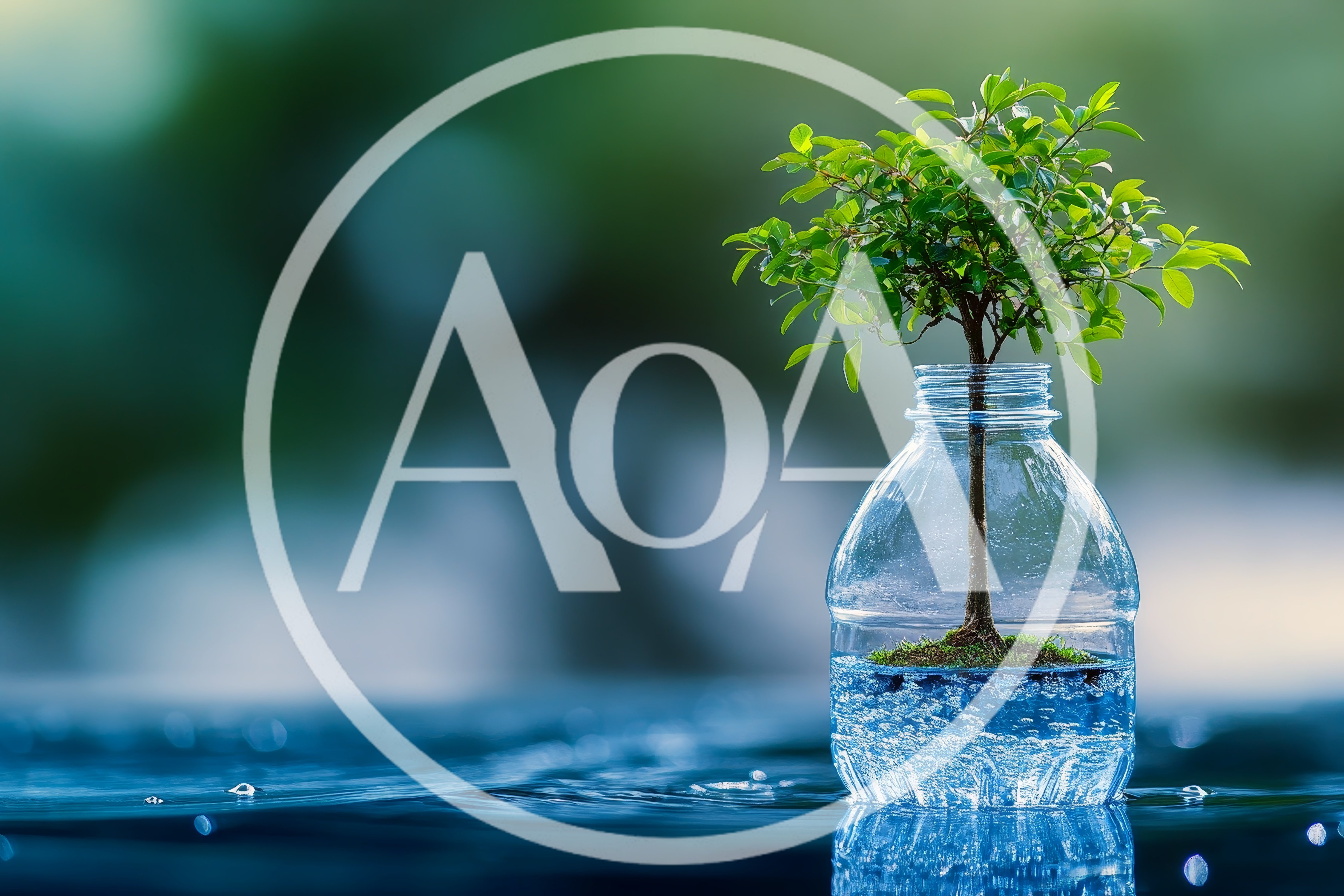 Small Tree Growing Inside A Plastic Bottle