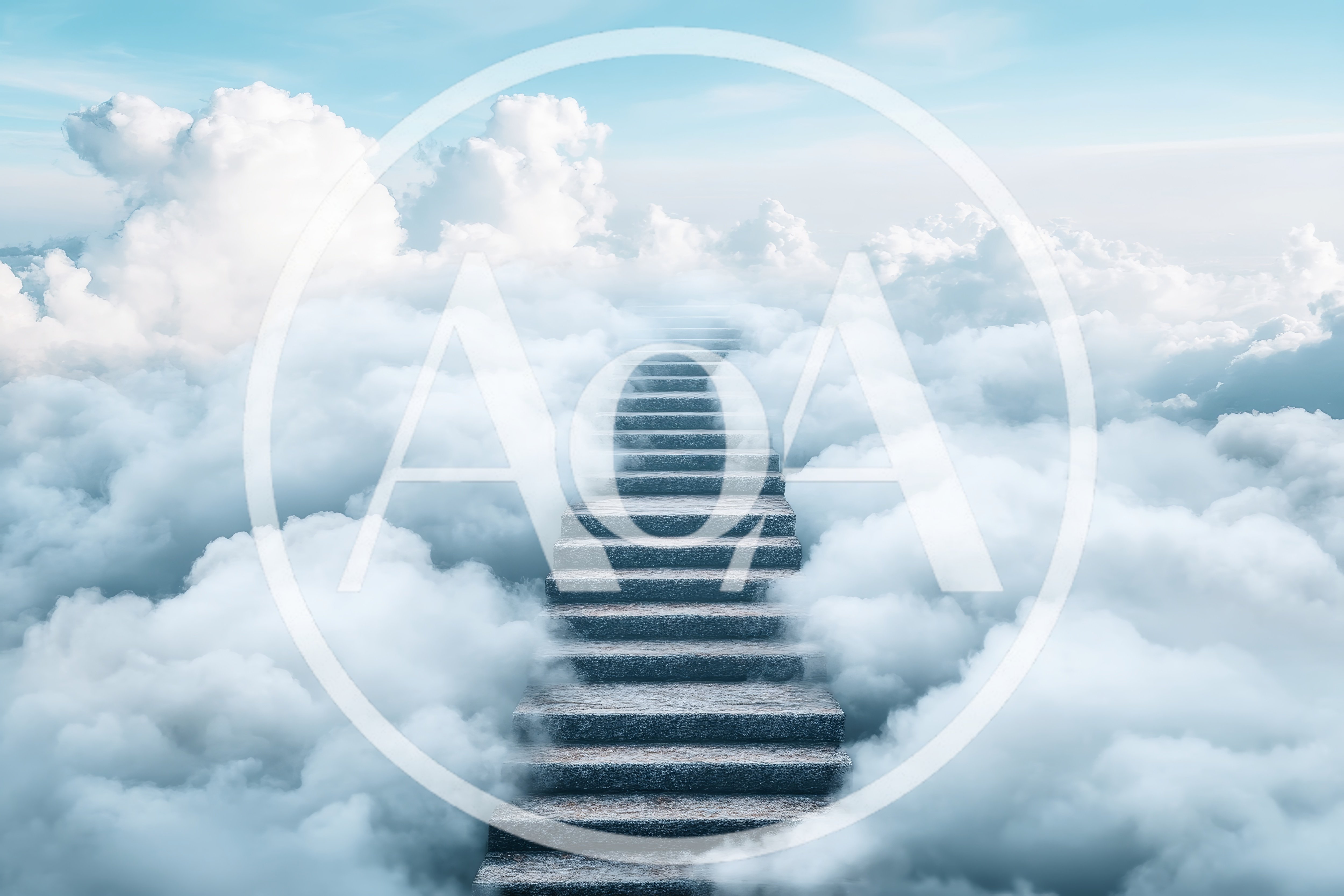 Stone Staircase Leading Into The Clouds